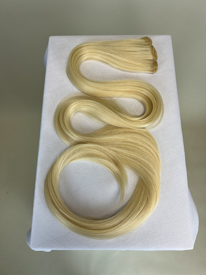 Goddess Length Bleach Blonde Weft
