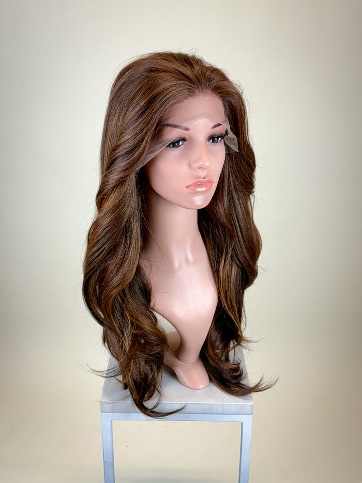 Cameryn Cinnamon Brown - Pre-Textured Wig