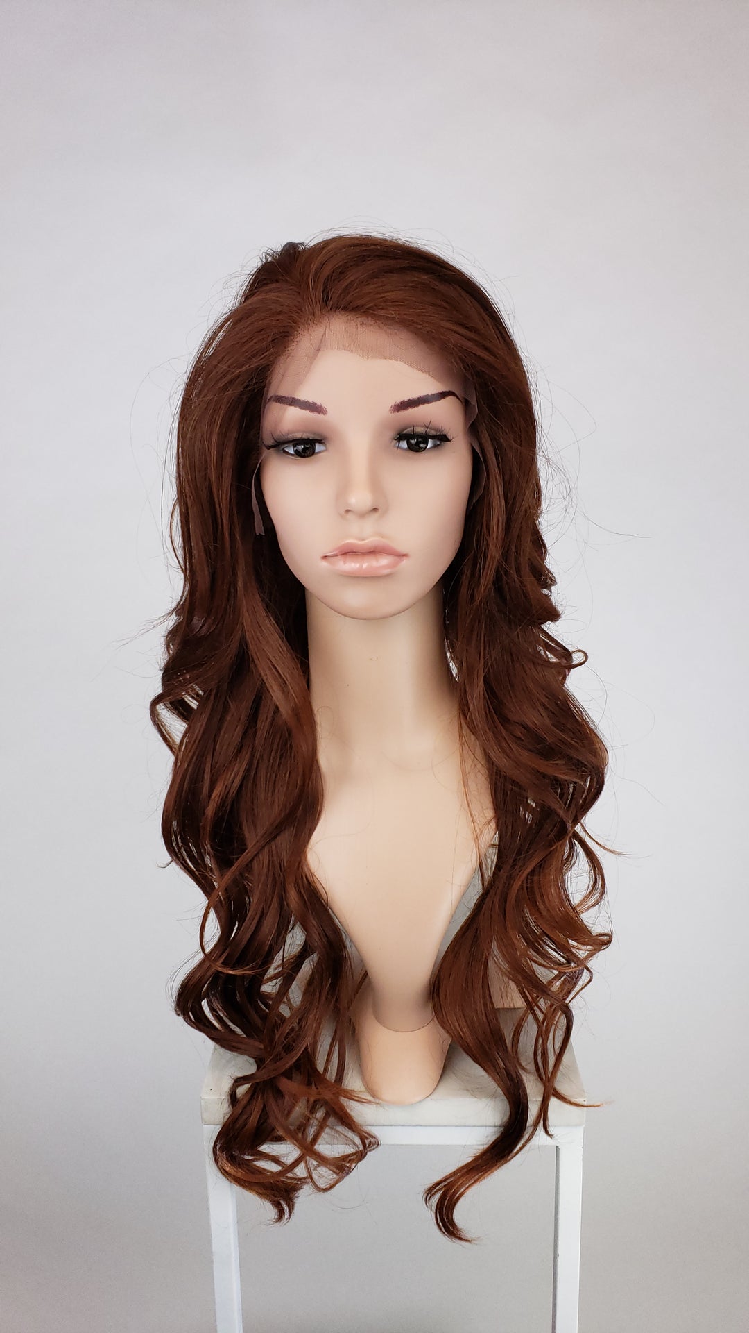 Red Long Wavy Lace Front Wig - Duchess Series LDKIM90 black widow kim possible costume wig