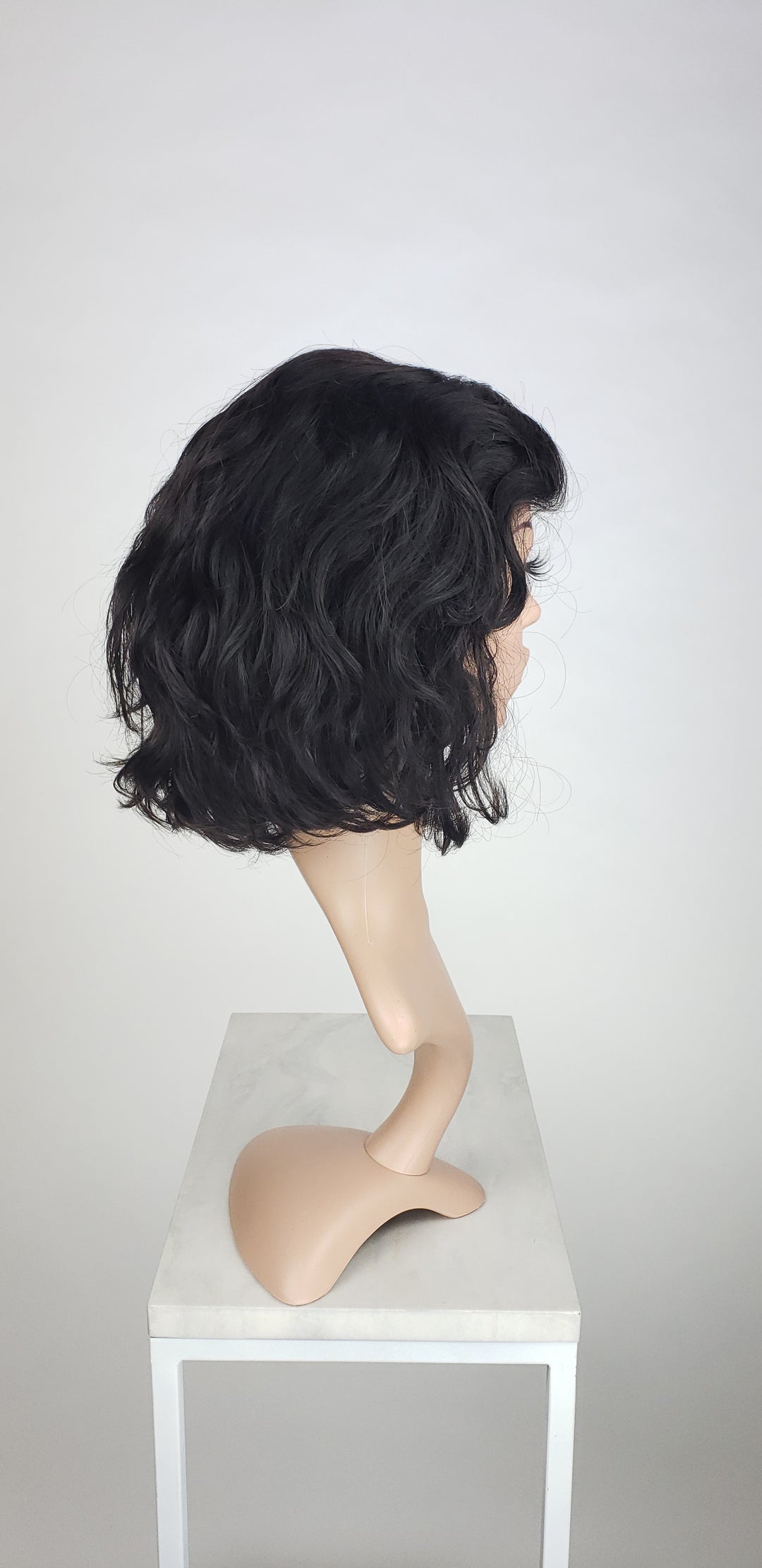 Men's Shayla Natural Black - Lace Front Human Hair Wig