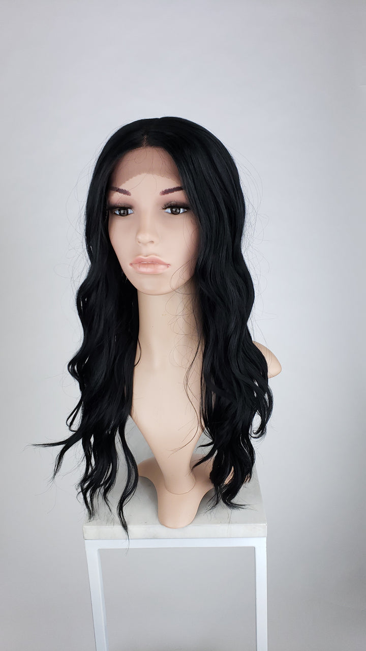 Pose Wigs Black Long Wavy Lace Front Wig - Duchess Series LDCHA1