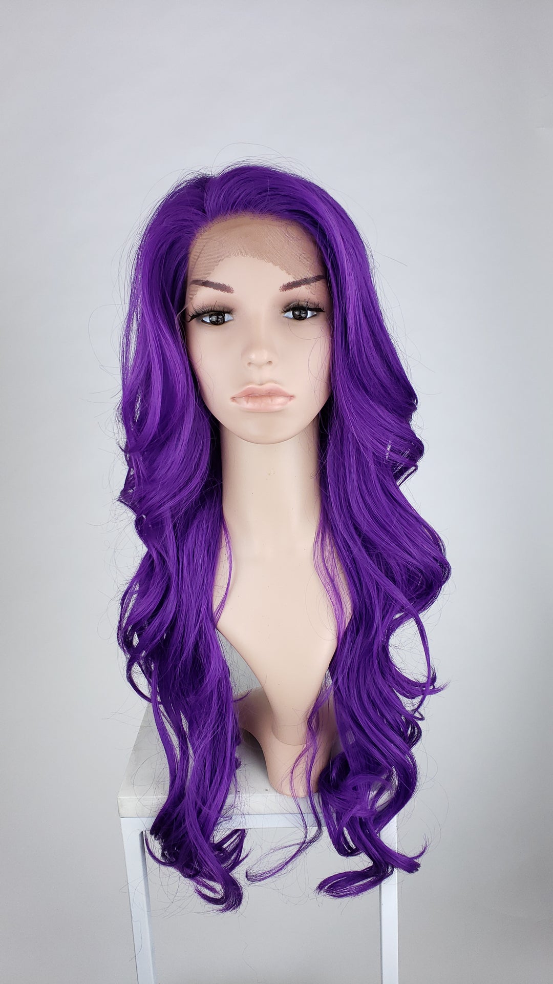 Pose Wigs Bright Purple Long Wavy Lace Front Wig - Duchess Series LDKIM165