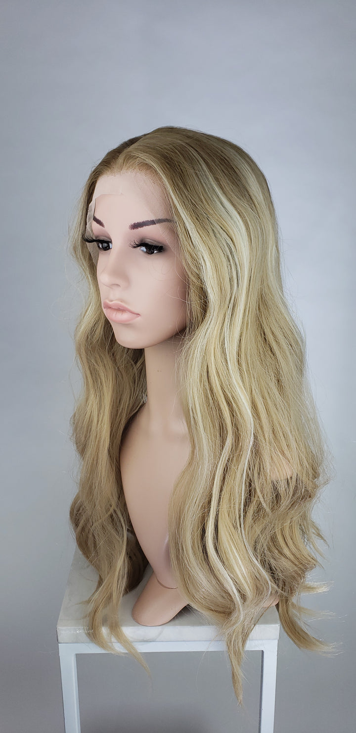 Blonde Balayage Ombre Long Wavy Lace Front Wig - Princess Series LPZEN78
