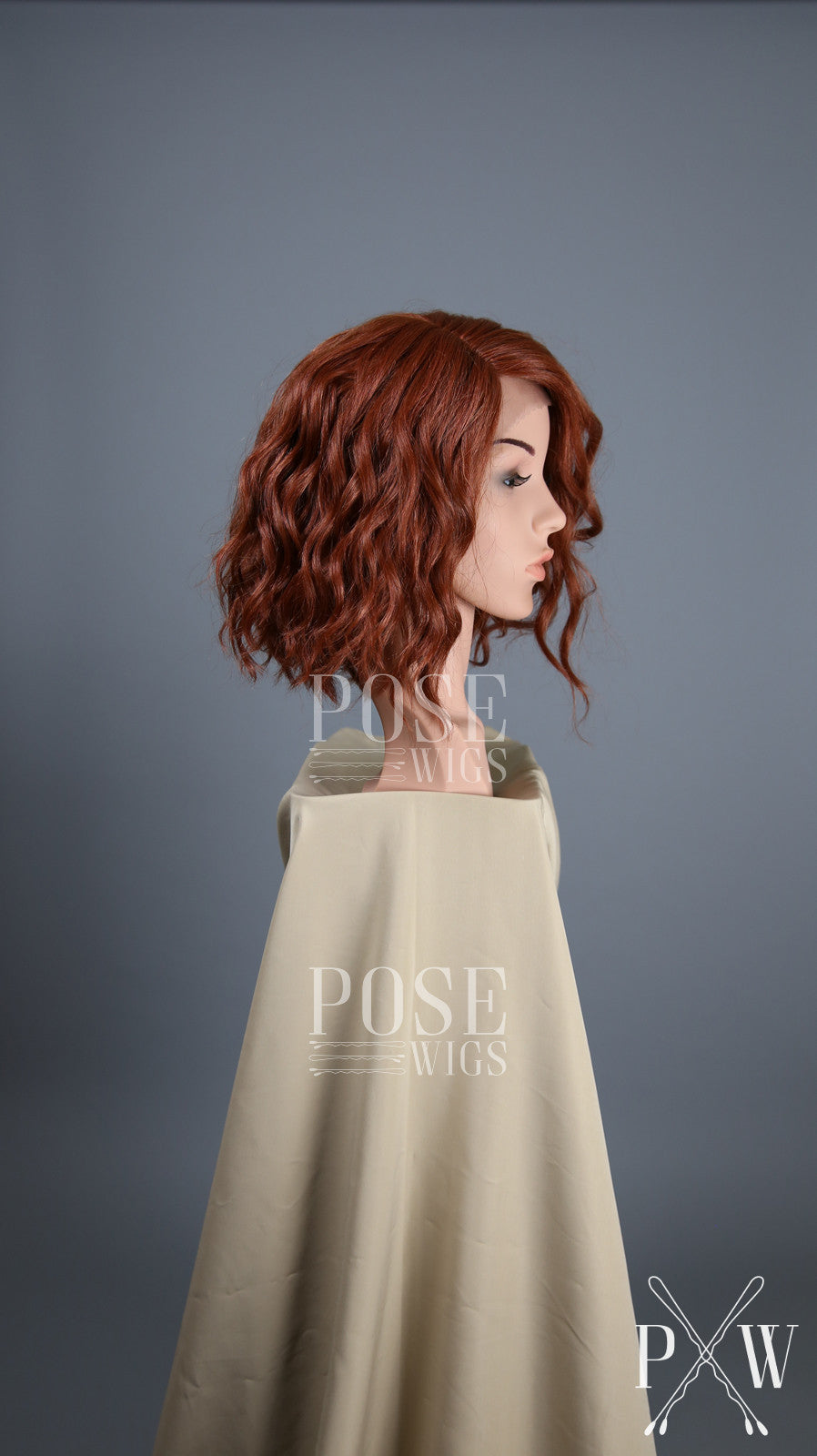 Red Short Curly Bob Lace Front Wig - Lady Series LLPEA52