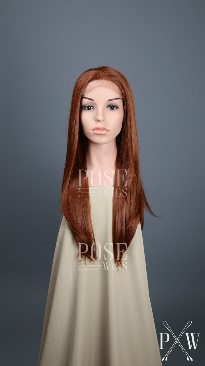 Red Long Straight Lace Front Wig - Lady Series LLDAH52
