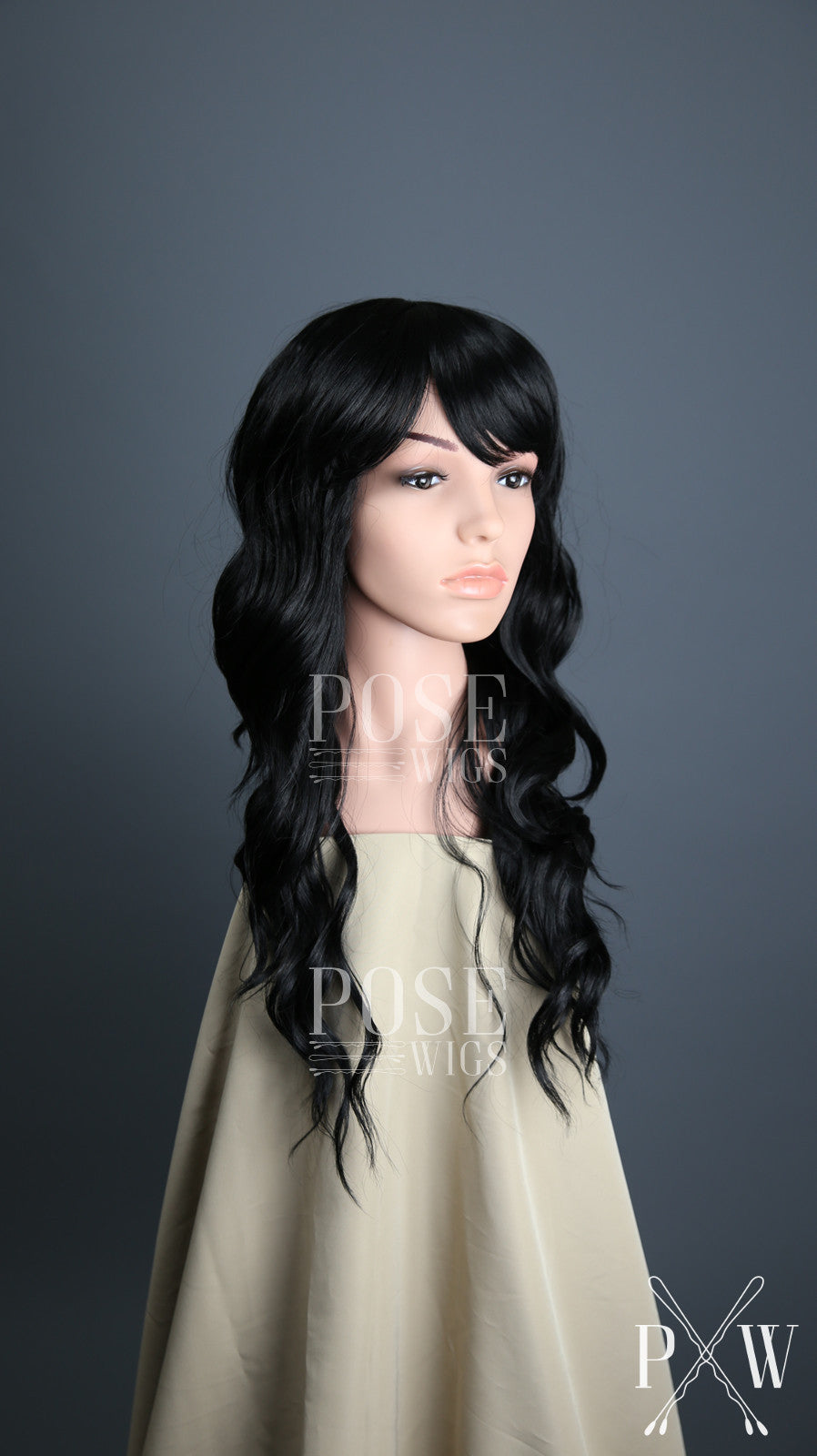Ophelia Midnight Black - Hard Front Wig