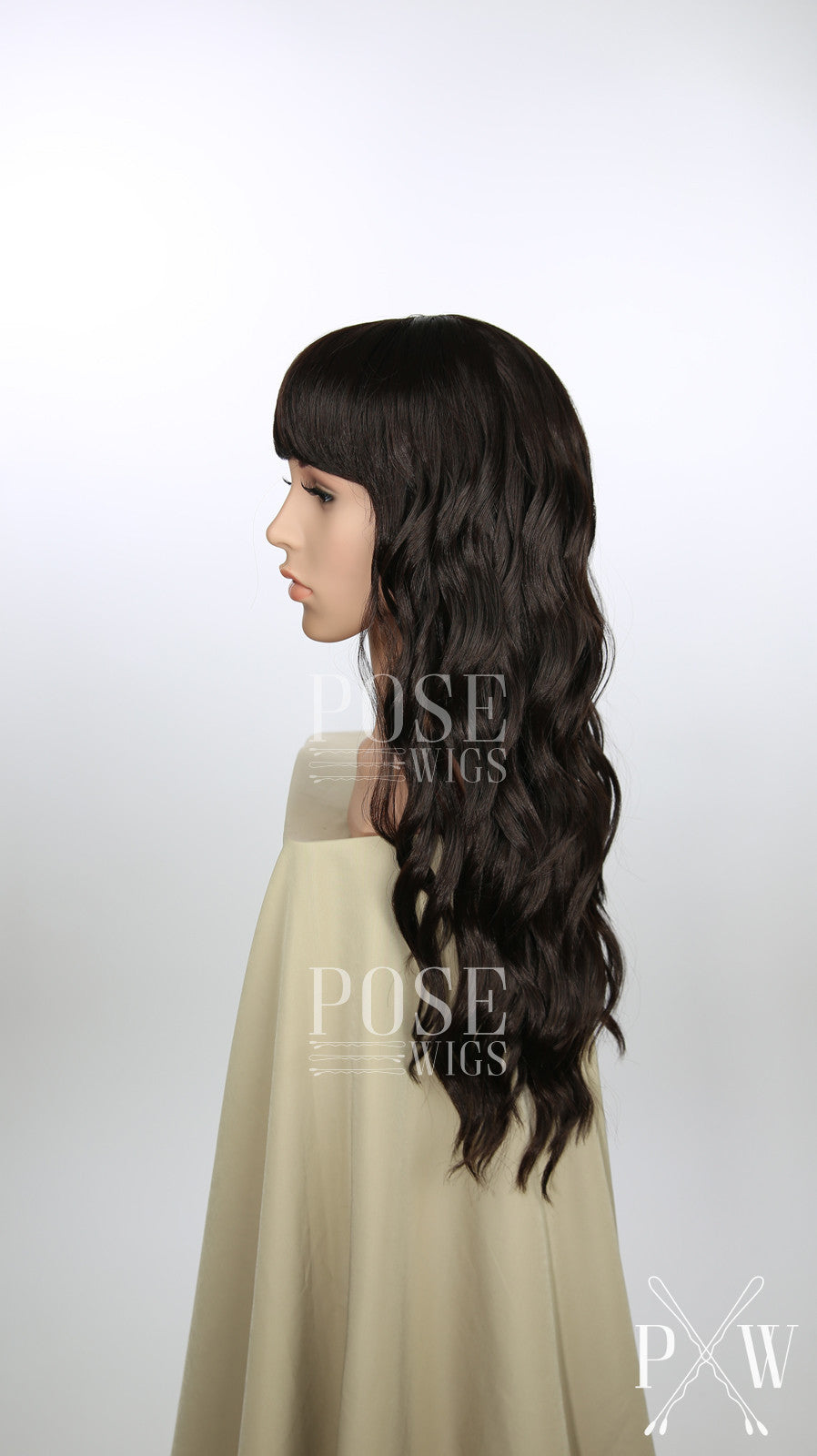 Ophelia Dark Chocolate - Hard Front Wig