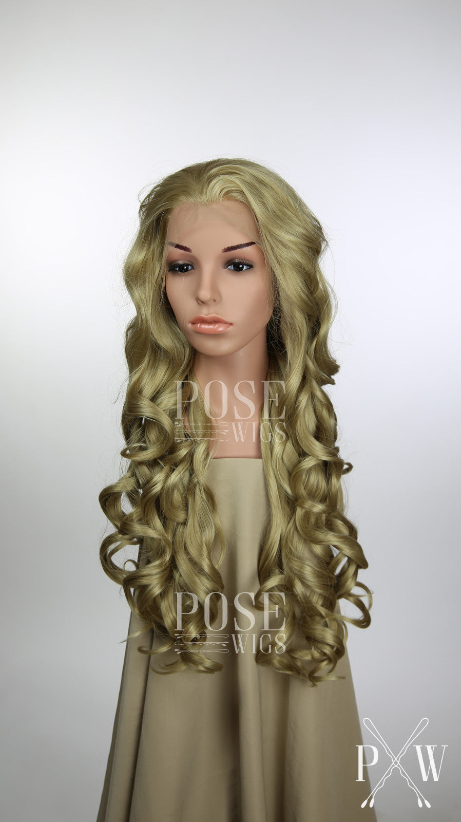 Honey Blonde Long Curly Lace Front Wig - Princess Series LP126