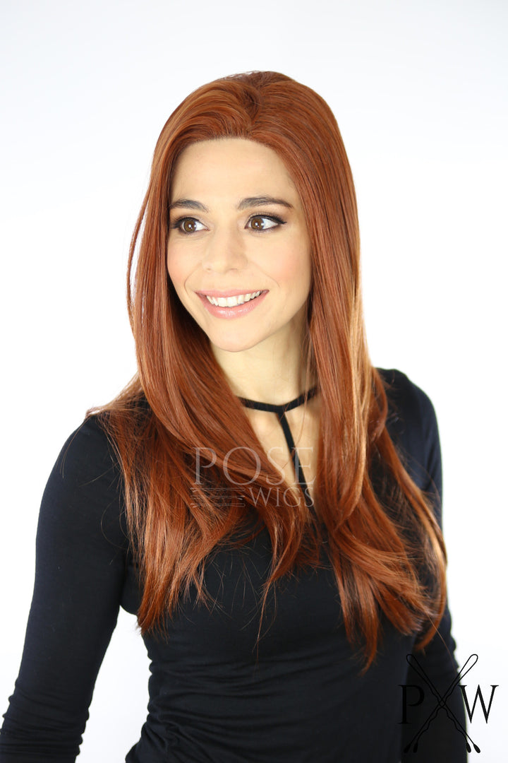 Red Long Straight Lace Front Wig - Lady Series LLDAH52