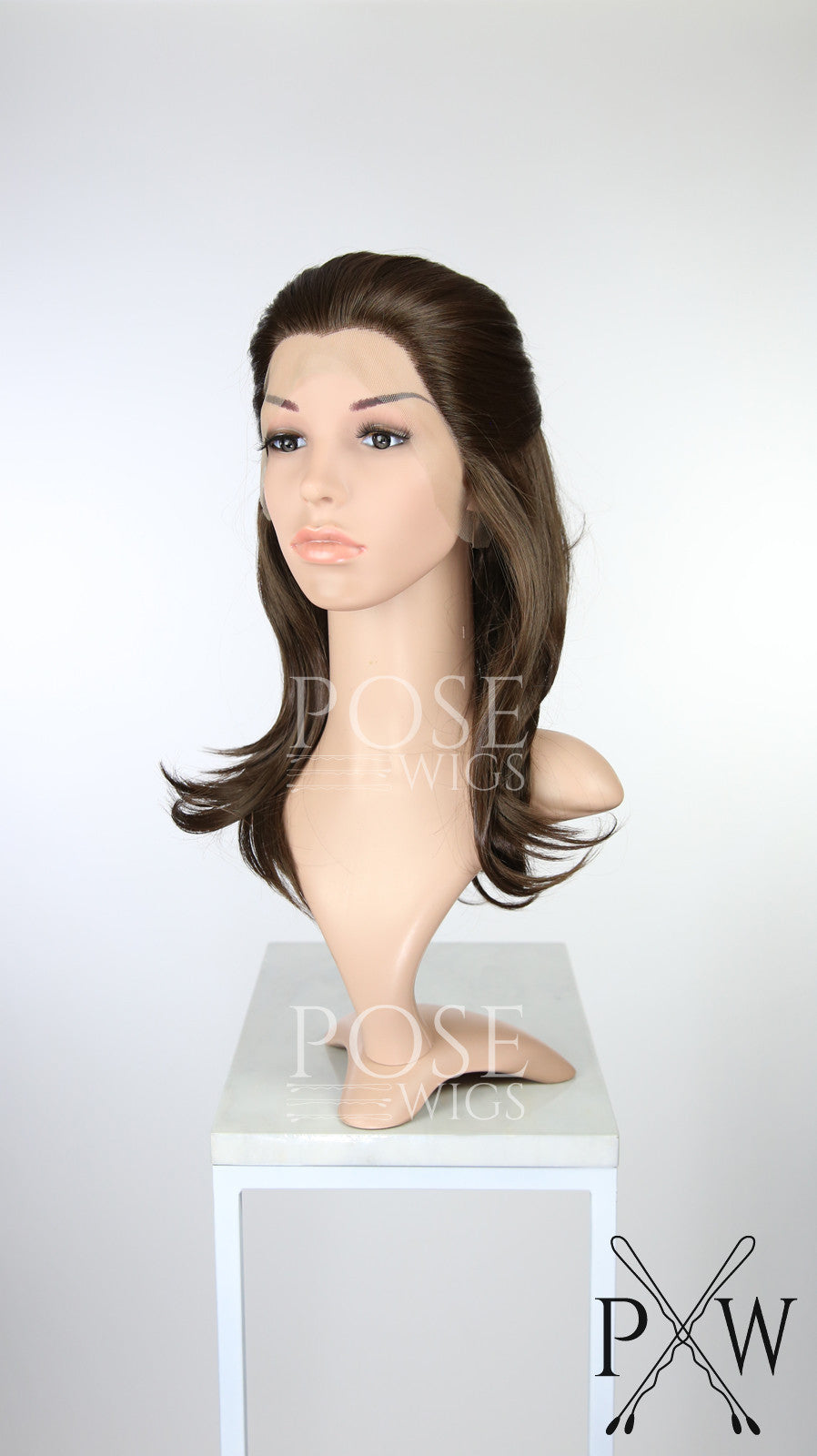 Rey Cosplay Wig Brown Medium Length Straight Lace Front Wig - Princess Series LP148 Star Wars The Last Jedi Costume