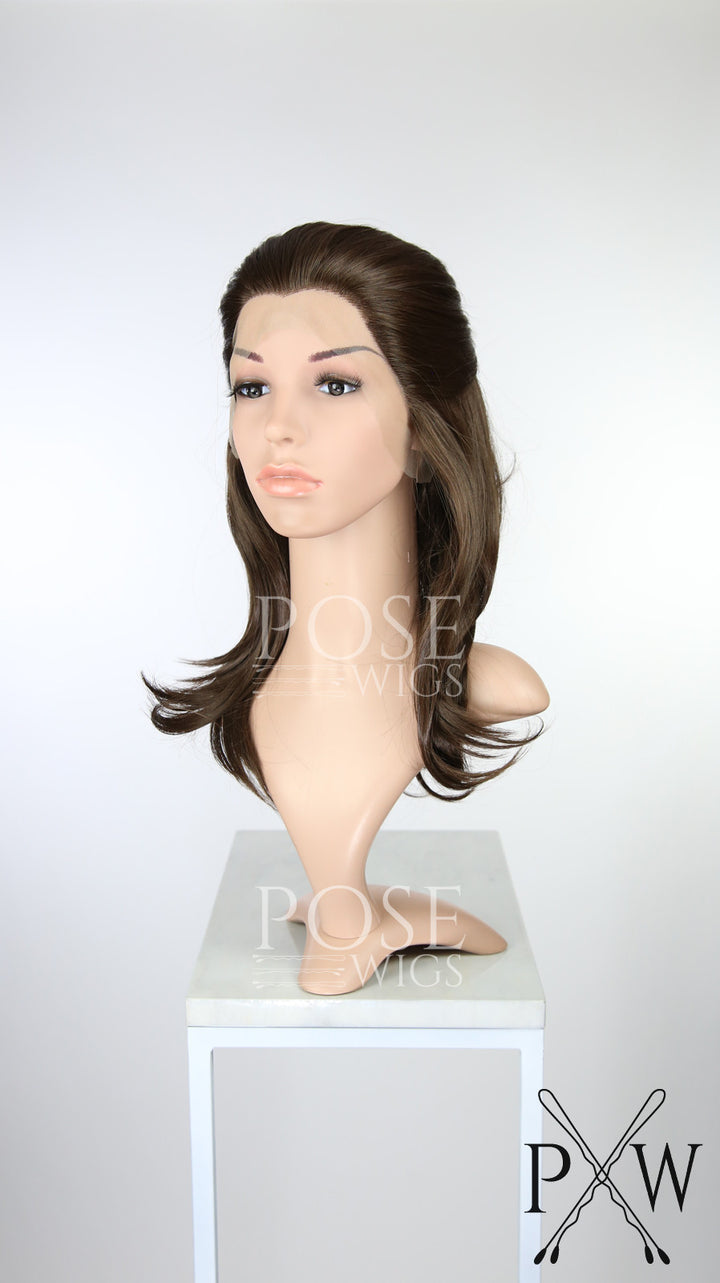 Rey Cosplay Wig Brown Medium Length Straight Lace Front Wig - Princess Series LP148 Star Wars The Last Jedi Costume