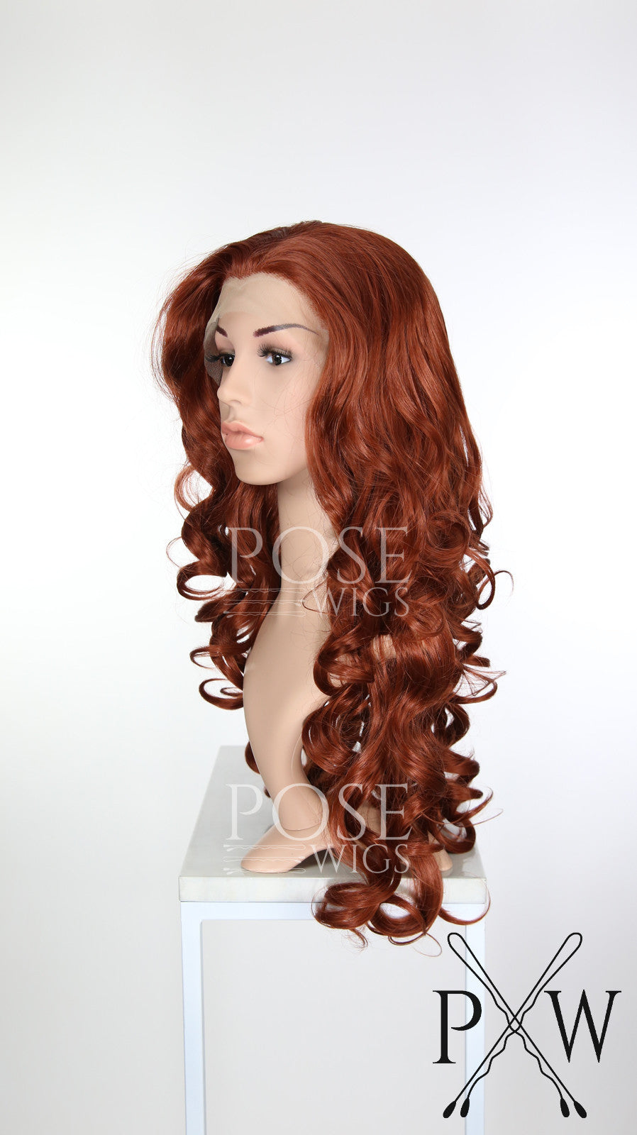 Red Long Curly Lace Front Wig - Princess Series LP112