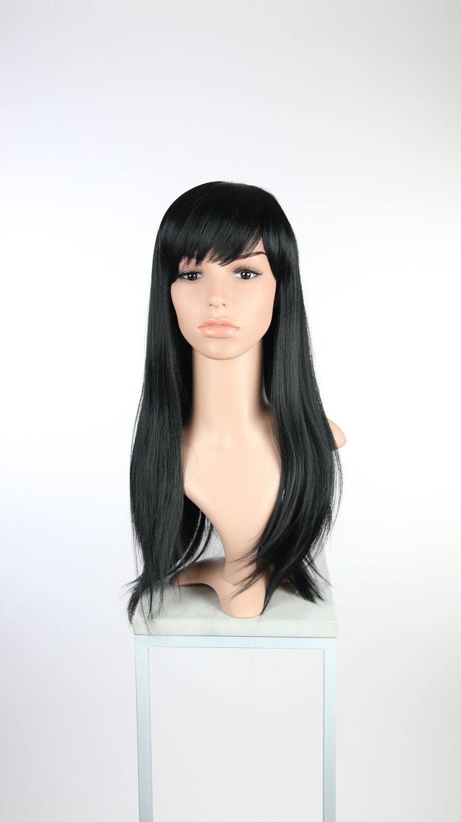 Black Long Straight with Bangs Fashion Wig HSOAS1