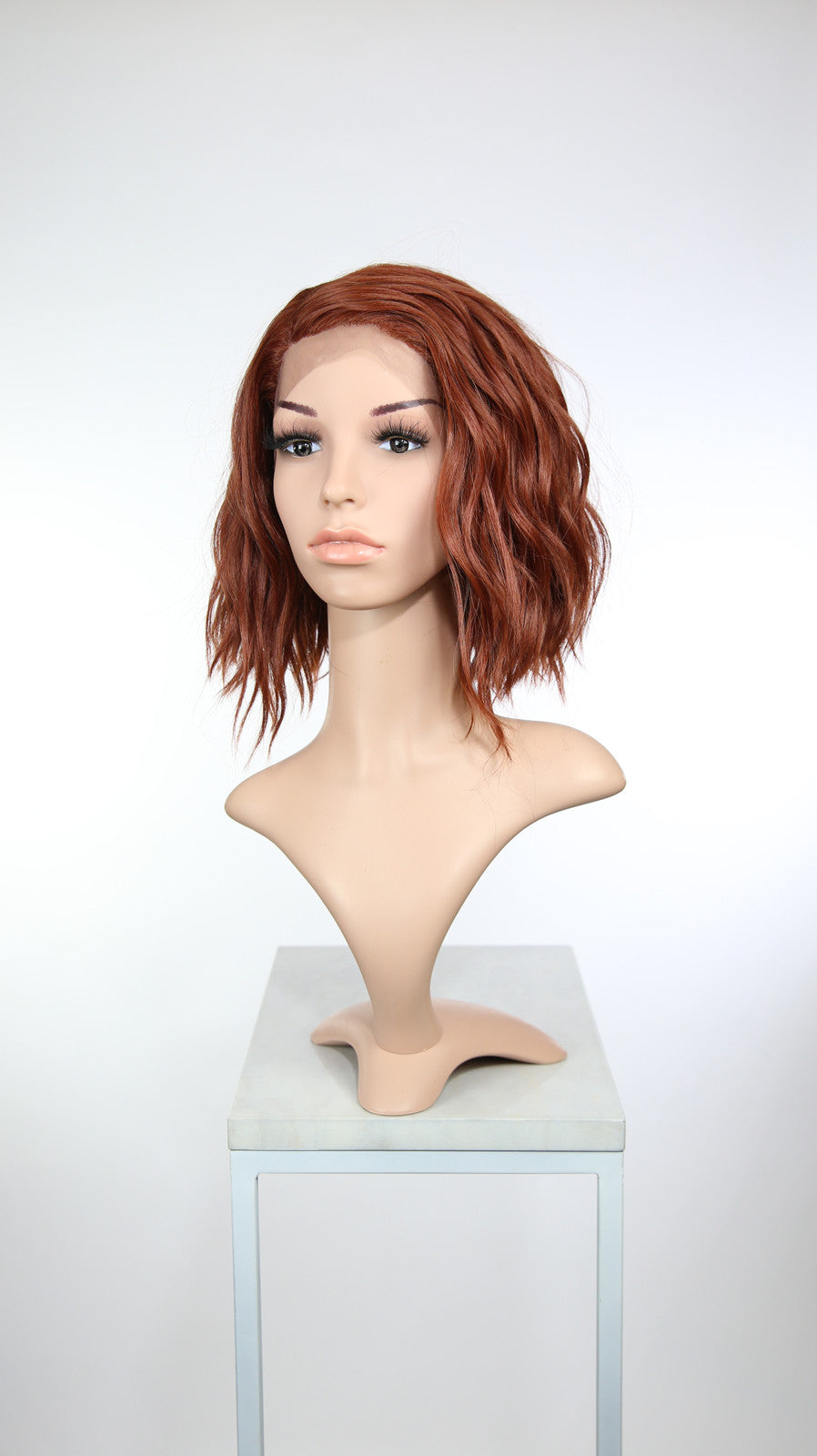 Red Short Curly Bob Lace Front Wig - Lady Series LLPEA52