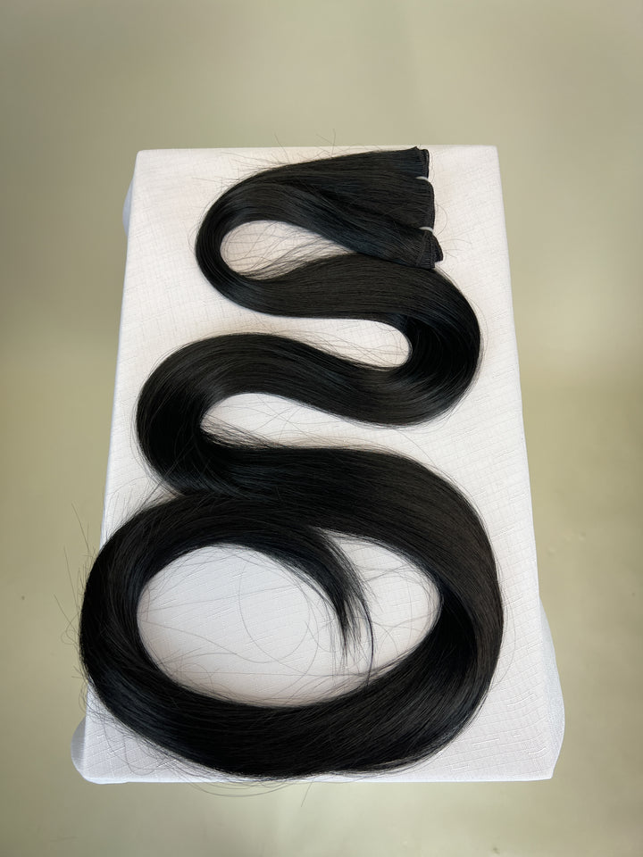 Goddess Length Midnight Black Weft - Sew-in Loose