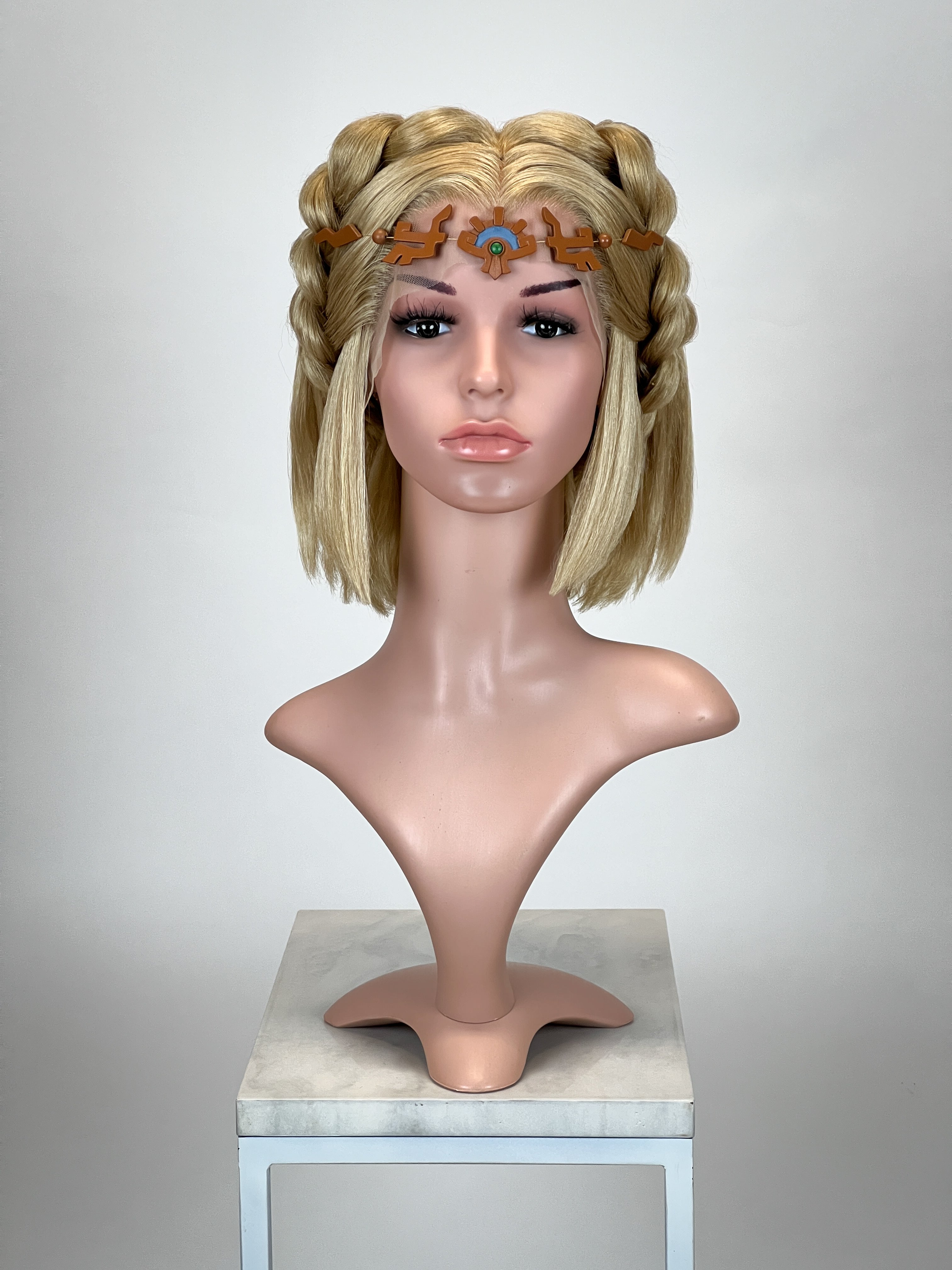 Zelda Tears of the Kingdom Custom Styled Wig Pose Wigs