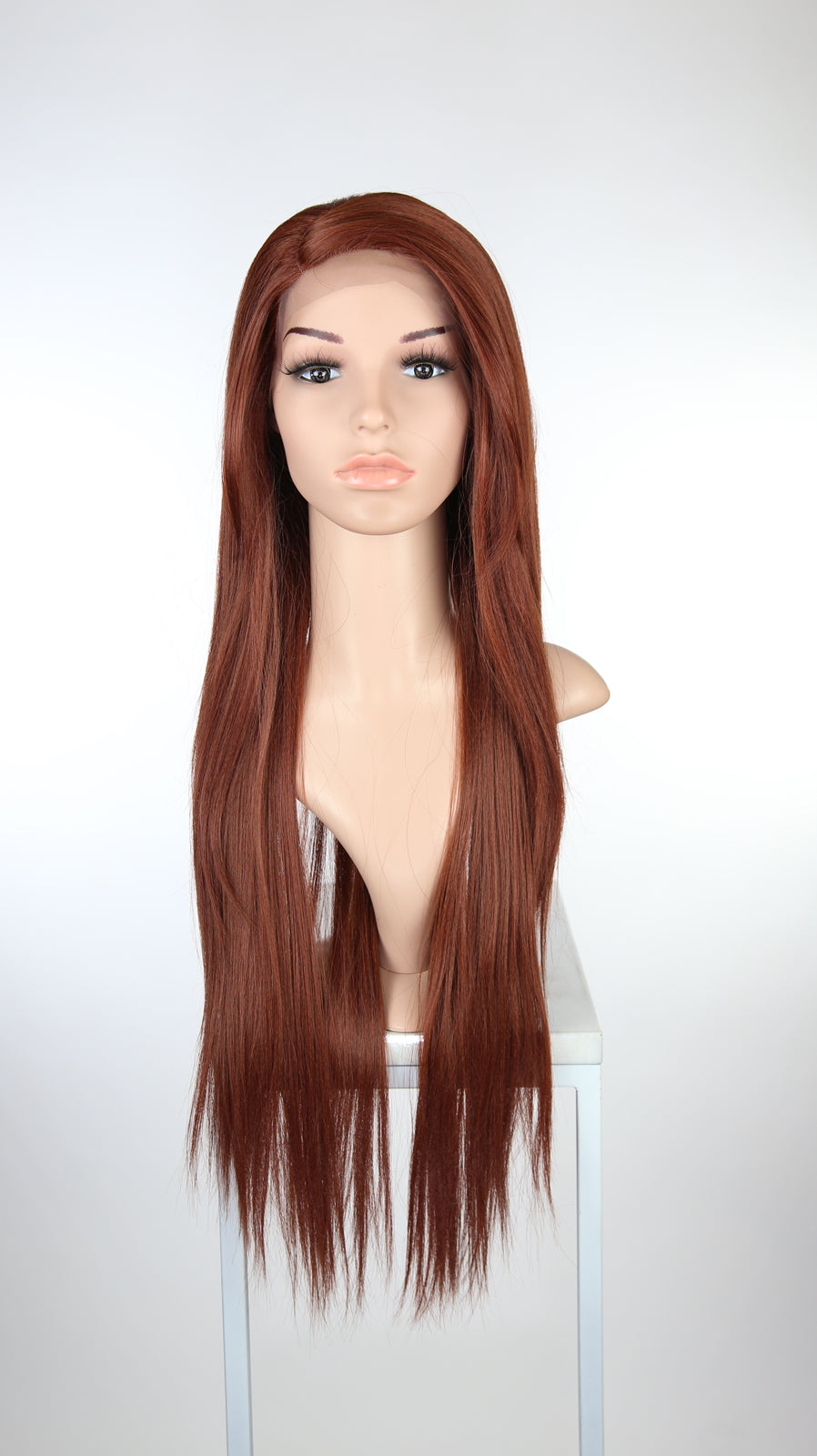 Red Long Straight Lace Front Wig - Lady Series LLYUM52