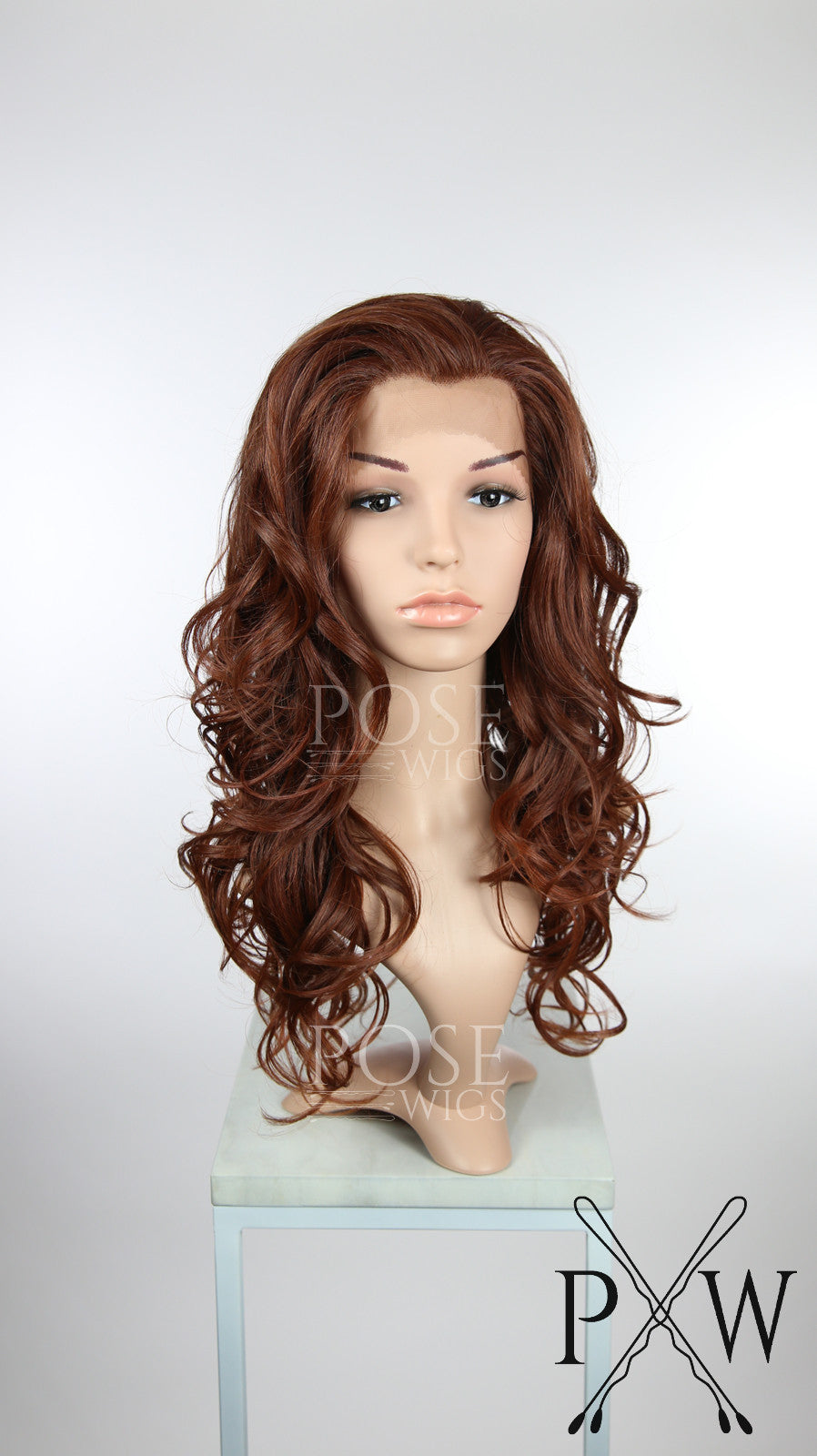 Red Long Curly Lace Front Wig - Lady Series LLSOF90