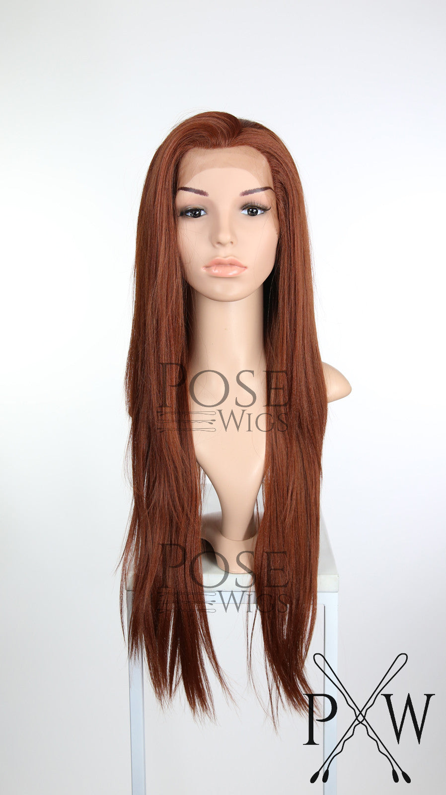 Red Long Straight Lace Front Wig - Lady Series LLHAW52