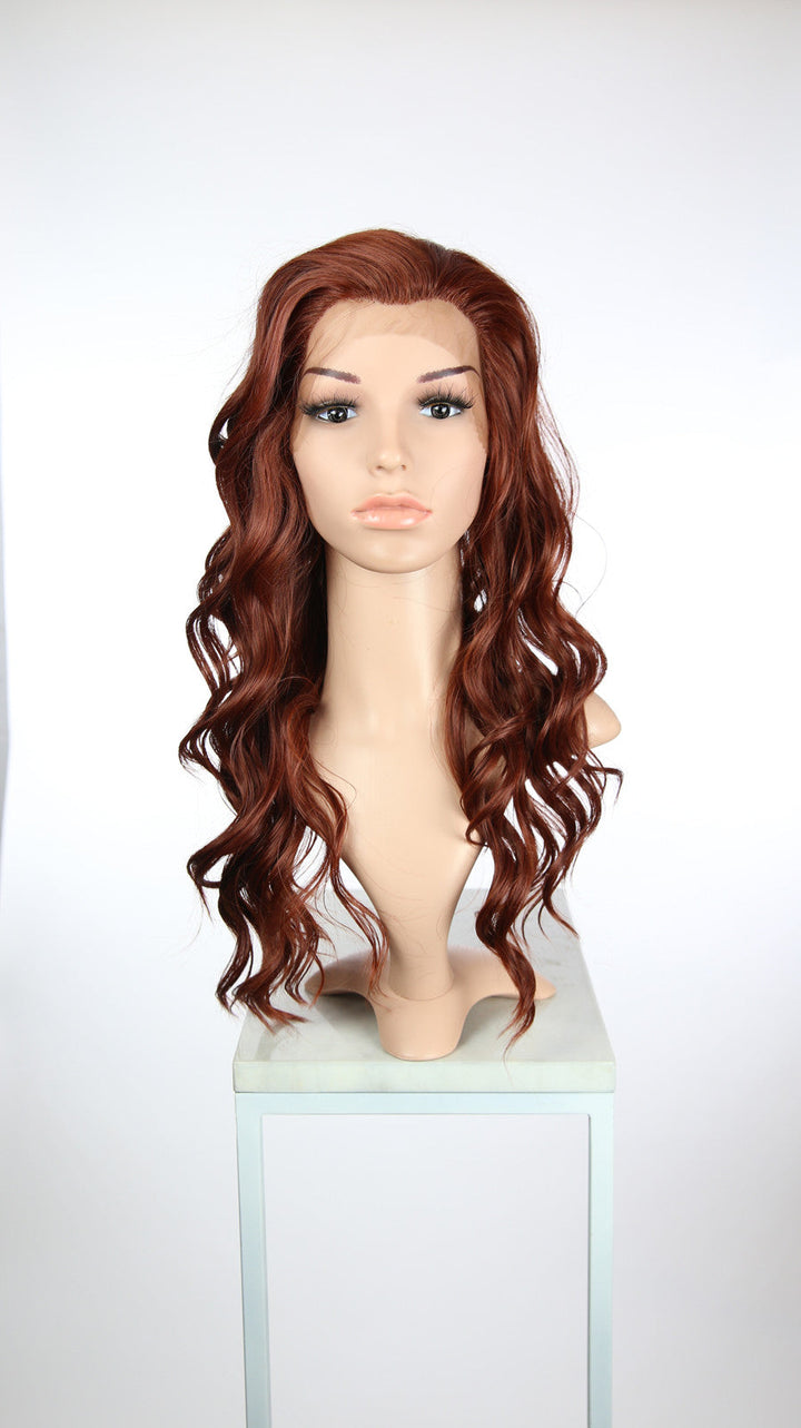 Red Long Wavy Lace Front Wig - Duchess Series LDYVO52