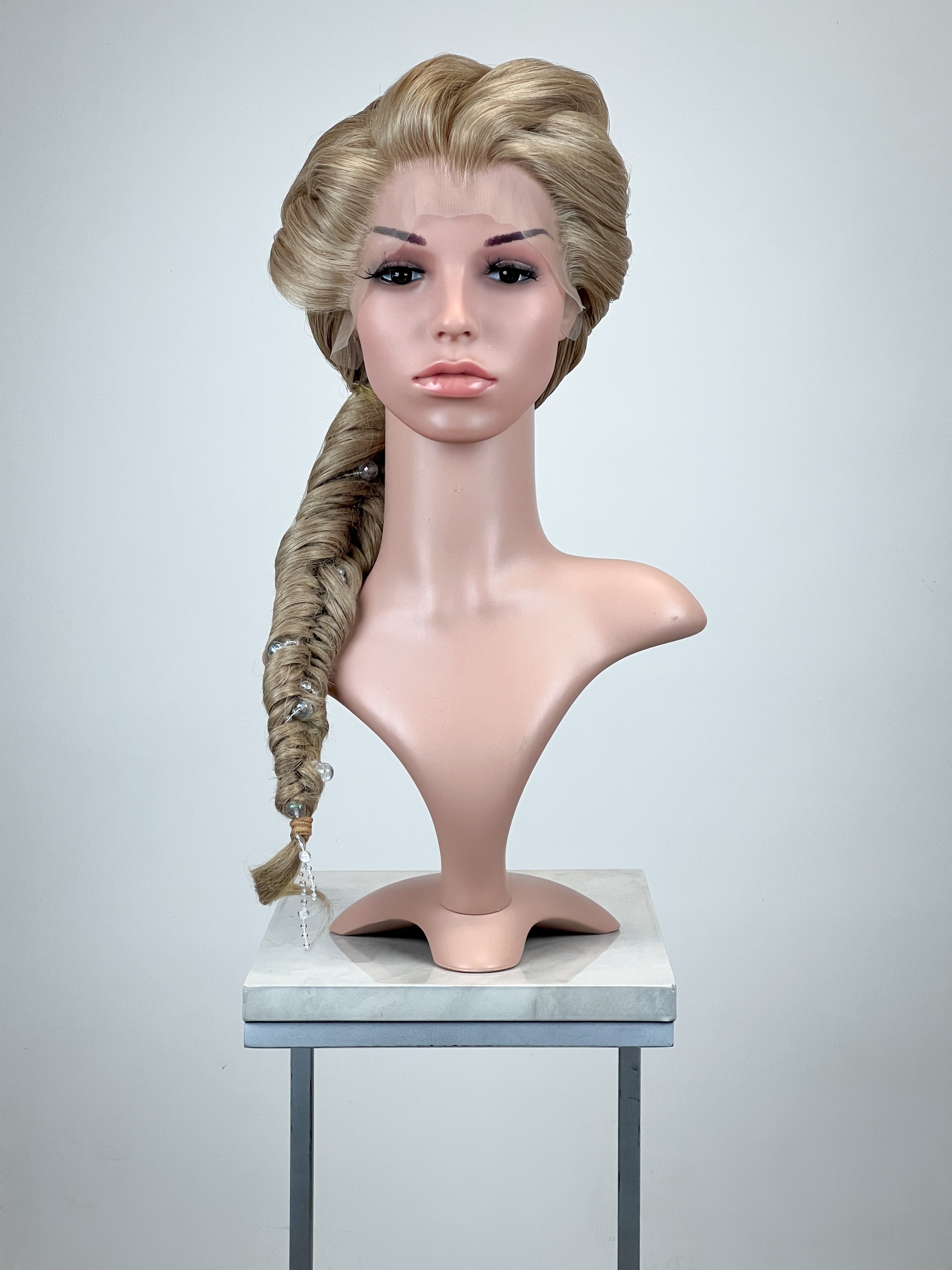 Elsa Custom Styled Wig Pose Wigs