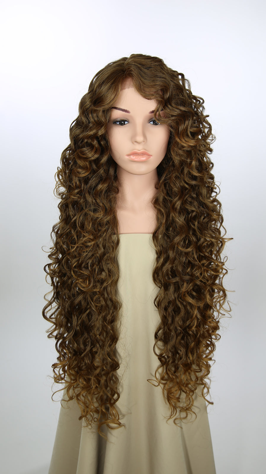 Brown Ombre Long Curly Lace Front Wig - Duchess Series LDDLL87