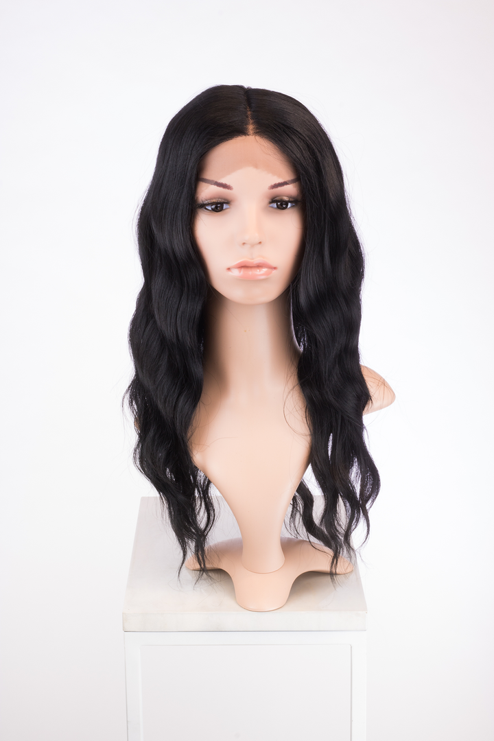 Black Long Wavy Lace Front Wig - Duchess Series LDALE1 Yennefer Cosplay Wig