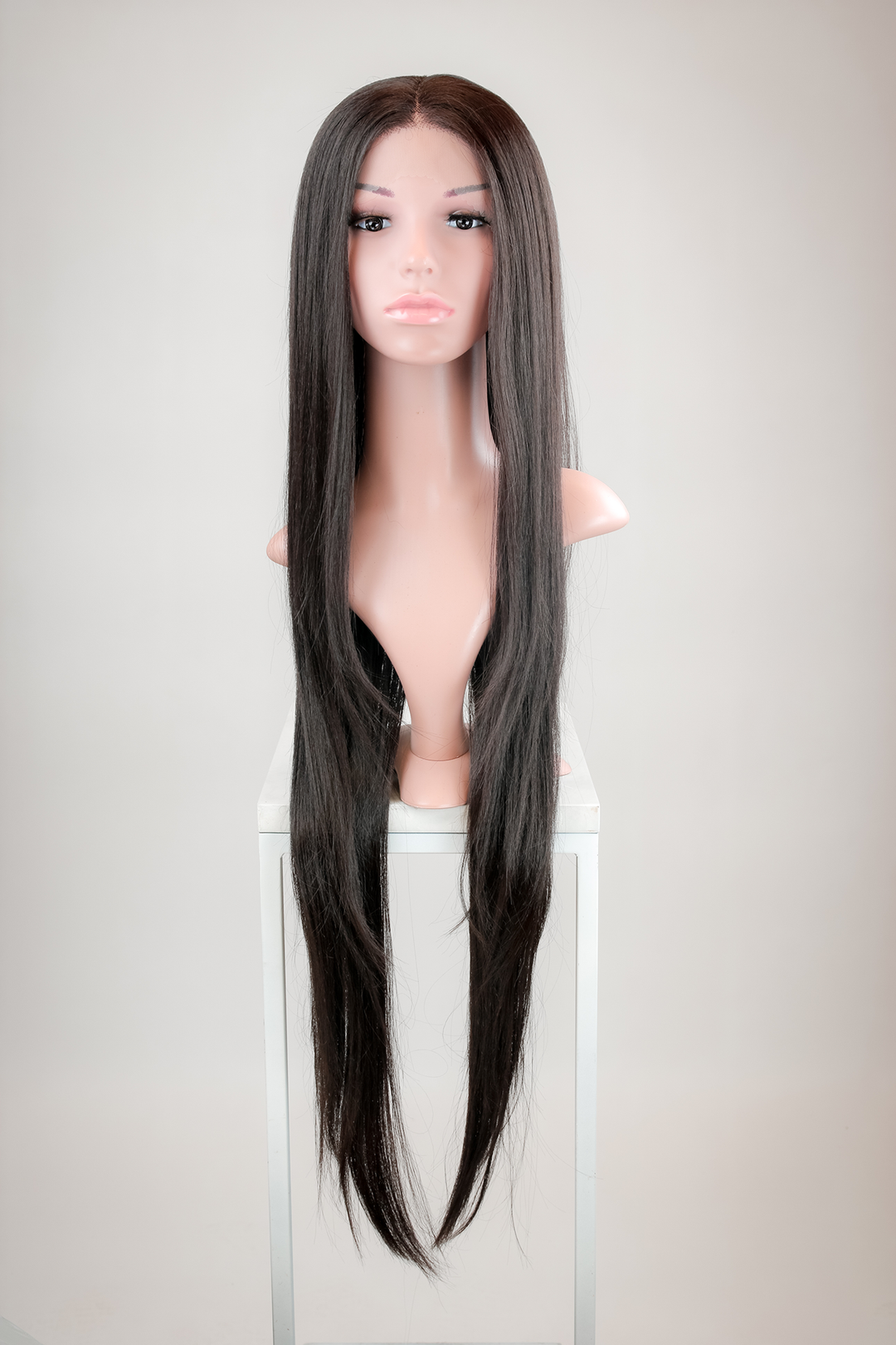 Dark Brown Long Straight Lace Front Wig - Duchess Series LDARL10 Extra Long Costume Wig
