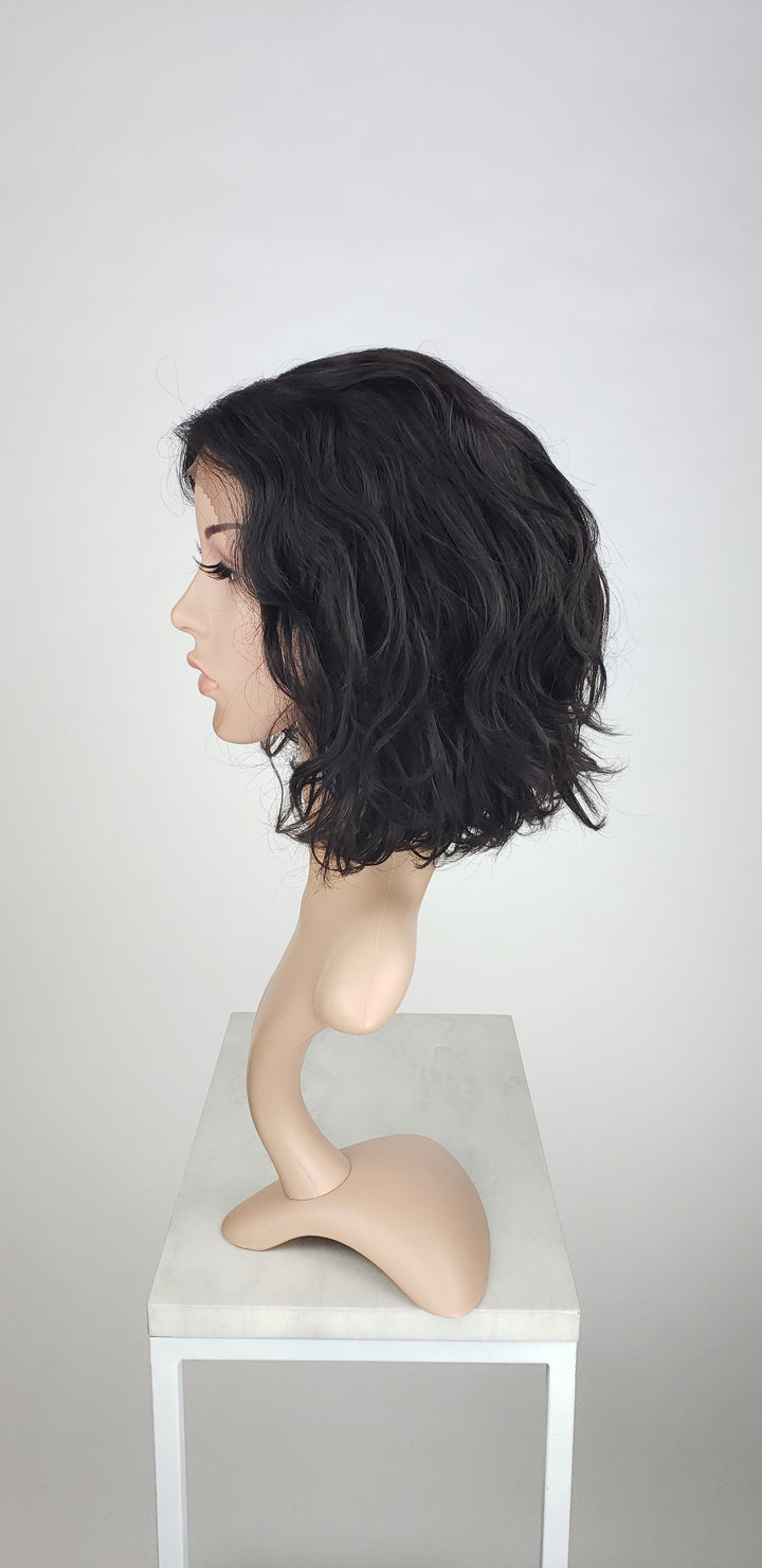Shayla Natural Black - Lace Front Human Hair Wig