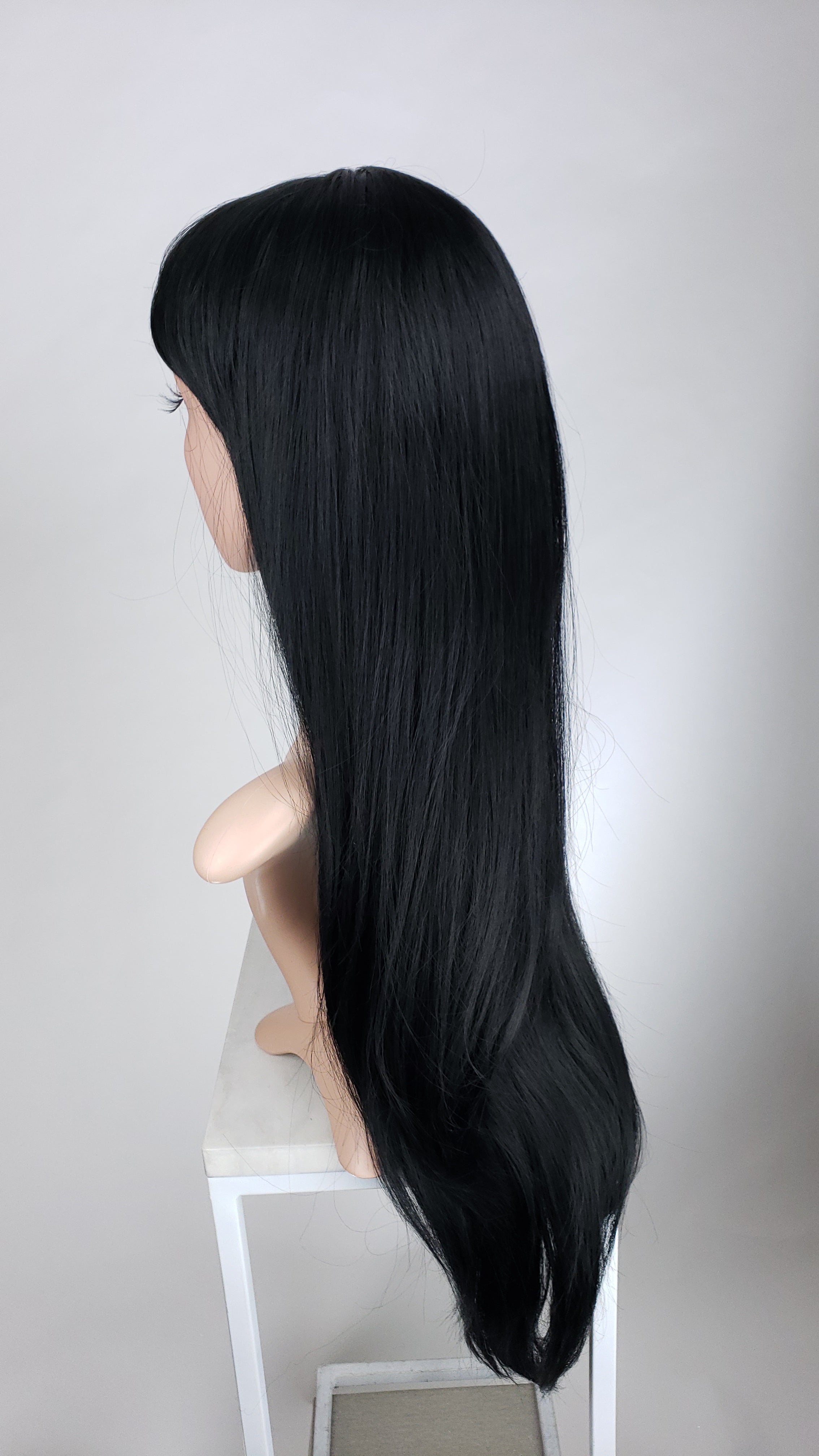 Aphrodite Midnight Black Fashion Wig Pose Wigs