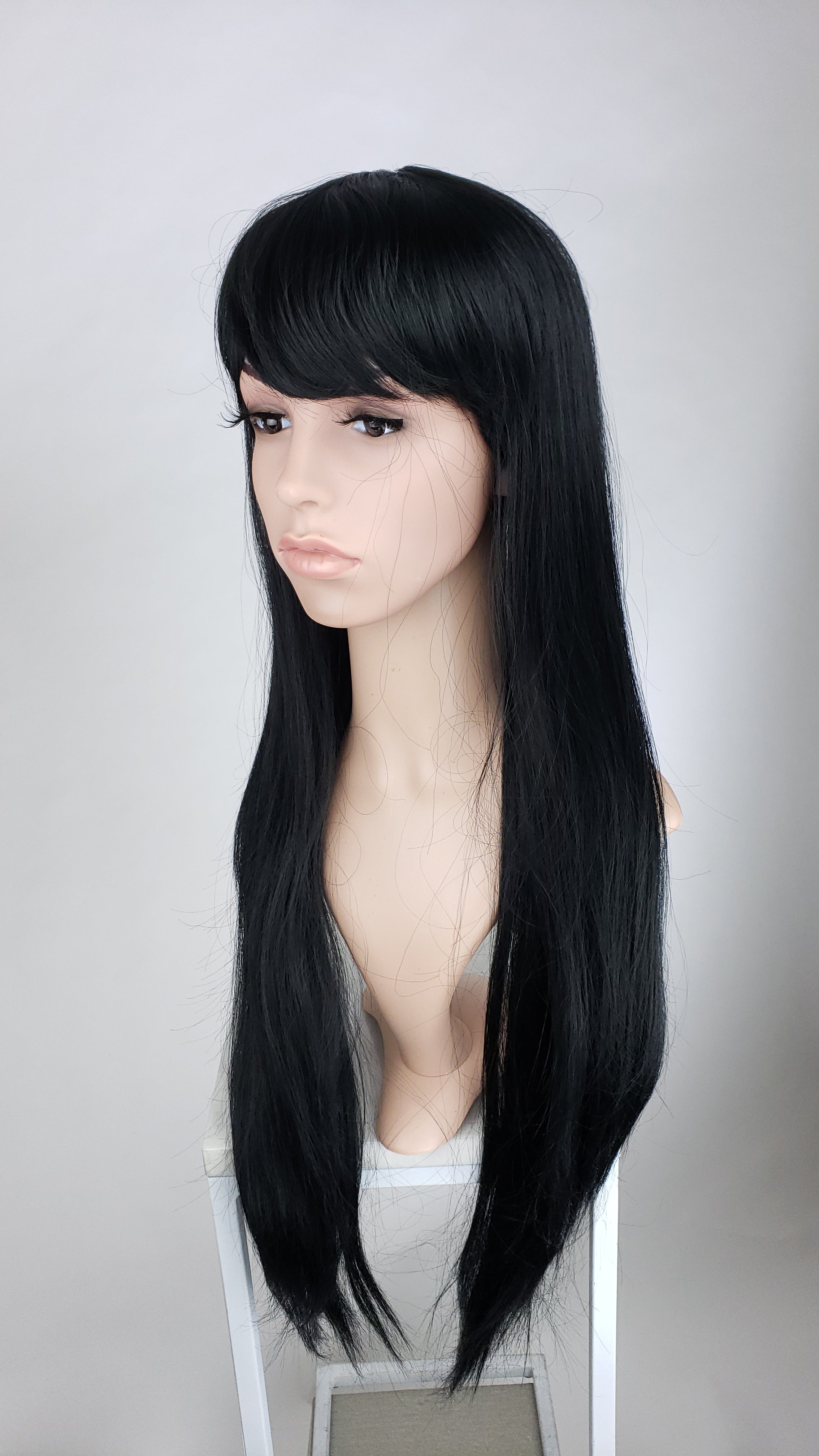 Aphrodite Midnight Black Fashion Wig Pose Wigs