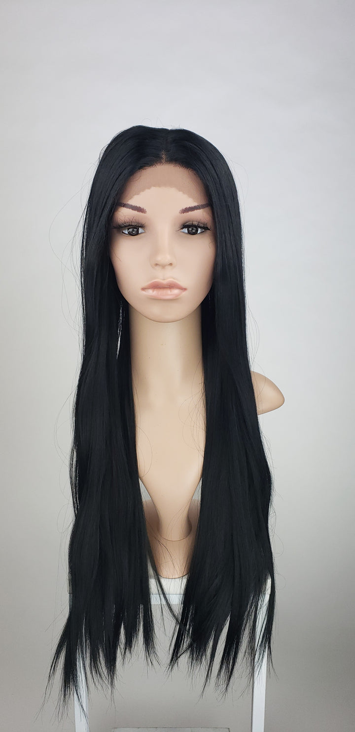 Pose Wigs Black Long Straight Lace Front Wig - Duchess Series LDDNA1