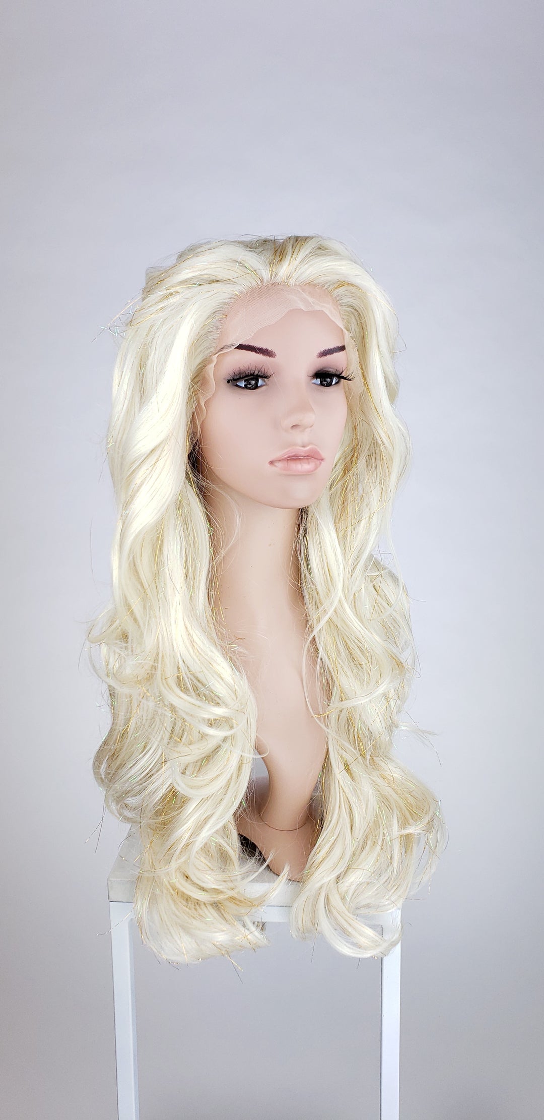 Serenity Crystal Blonde Tinsel - Made To Order Only