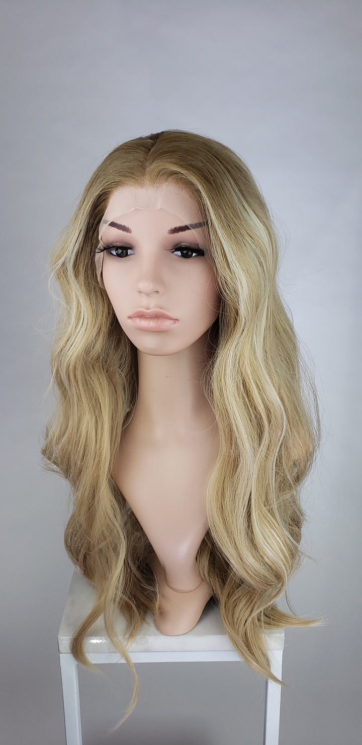 Blonde Balayage Ombre Long Wavy Lace Front Wig - Princess Series LPZEN78