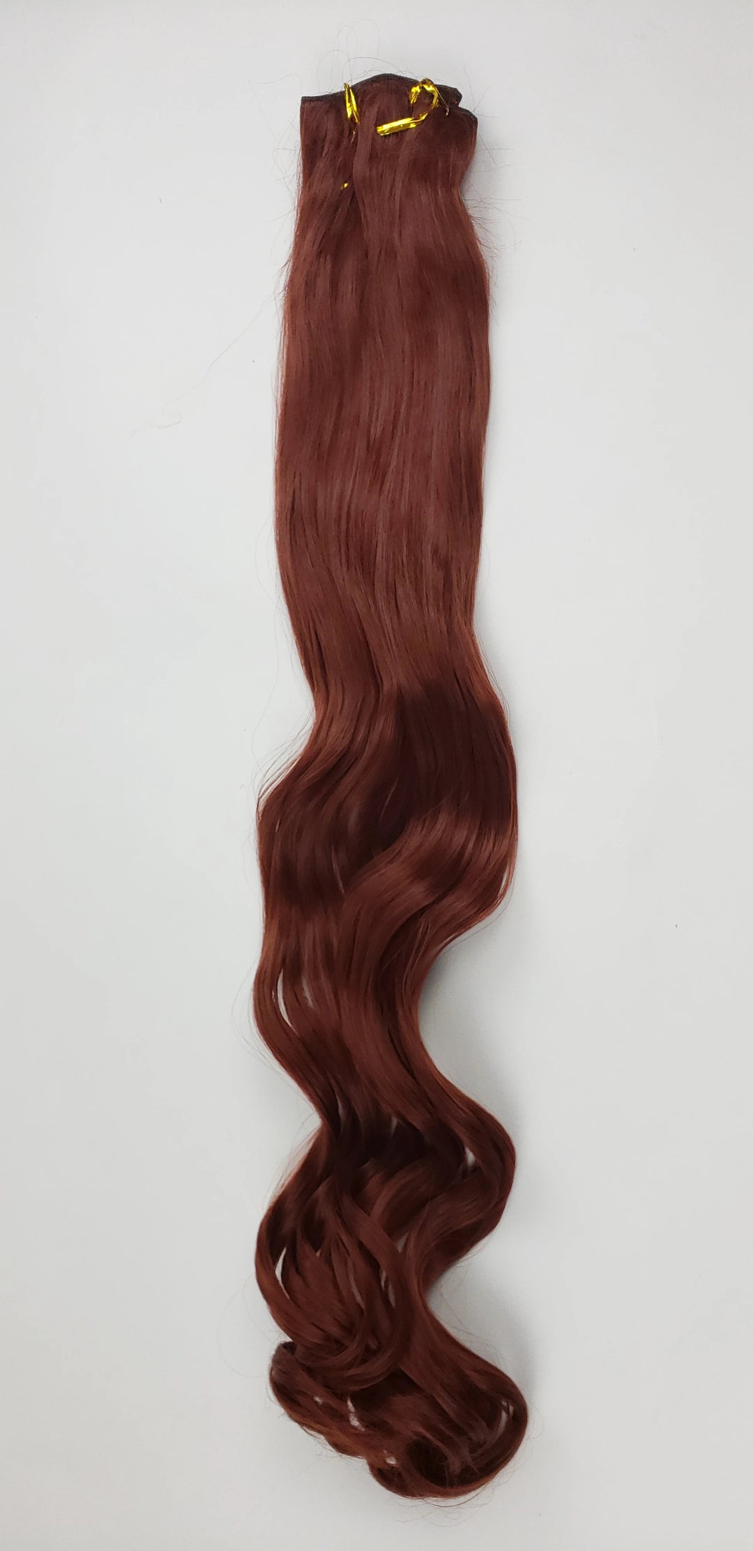 Pose Wigs Red 26" Long Curly Synthetic Hair - Loose Sew-in Wefting - 350RedWeft