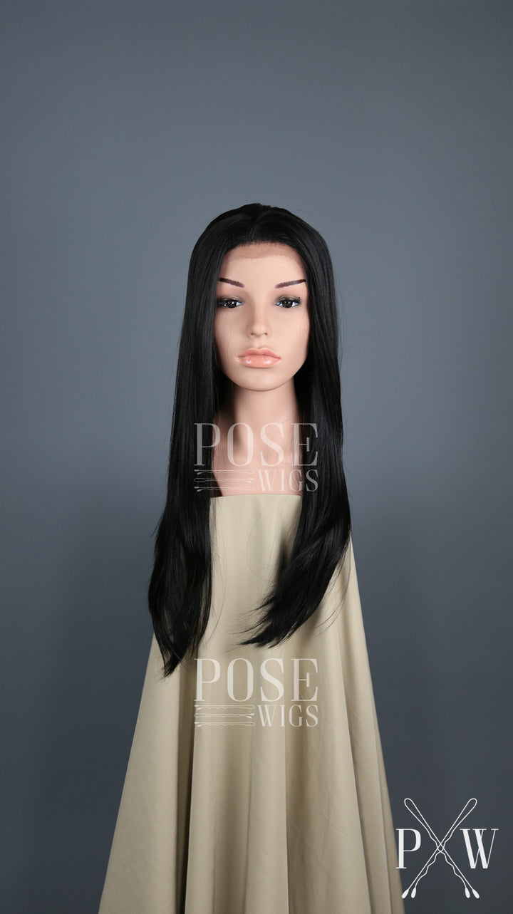 Black Long Straight Lace Front Wig - Lady Series LLDAH1