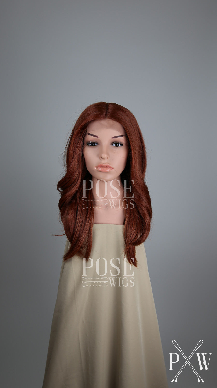 Red Long Wavy Lace Front Wig - Lady Series LLSAF52
