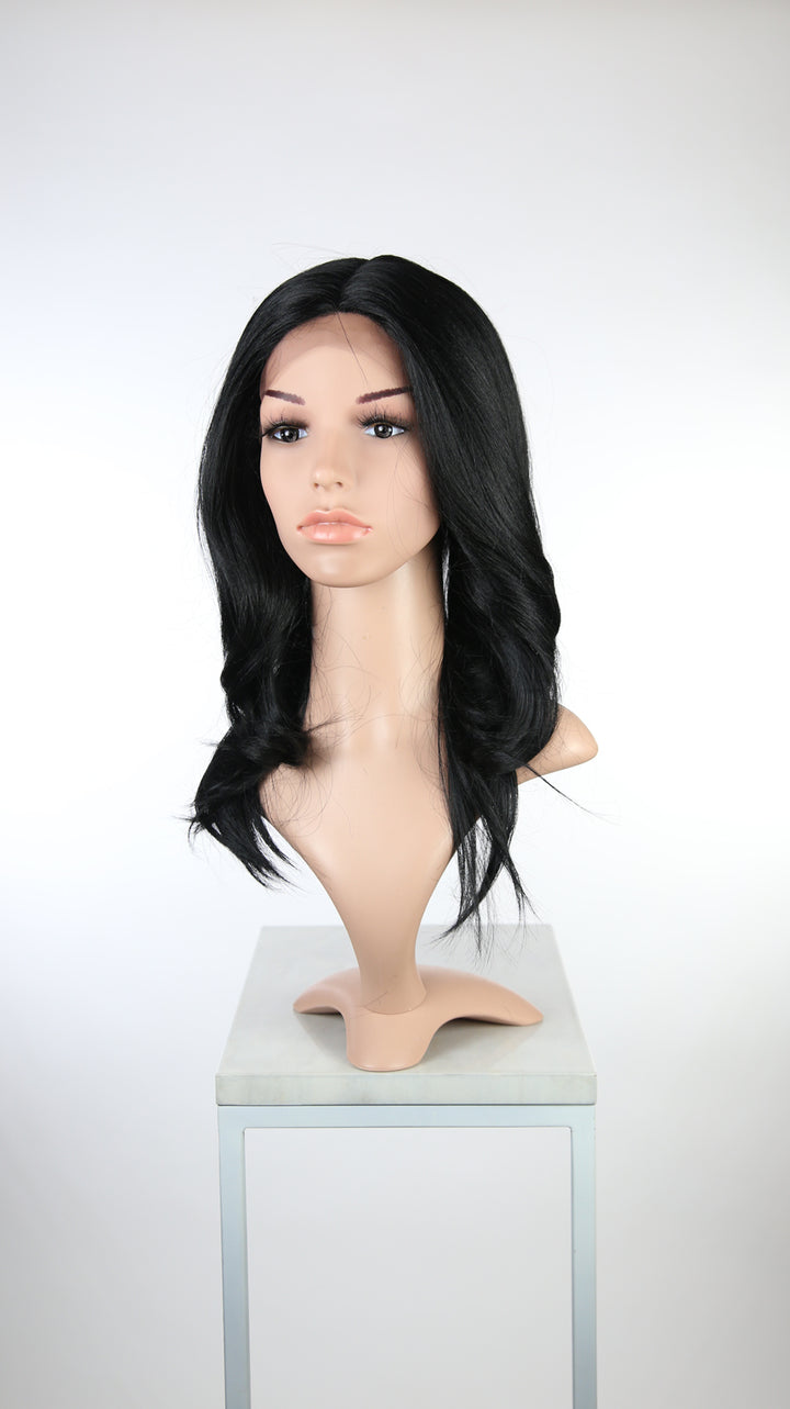 Black Long Wavy Lace Front Wig - Lady Series LLSAF1