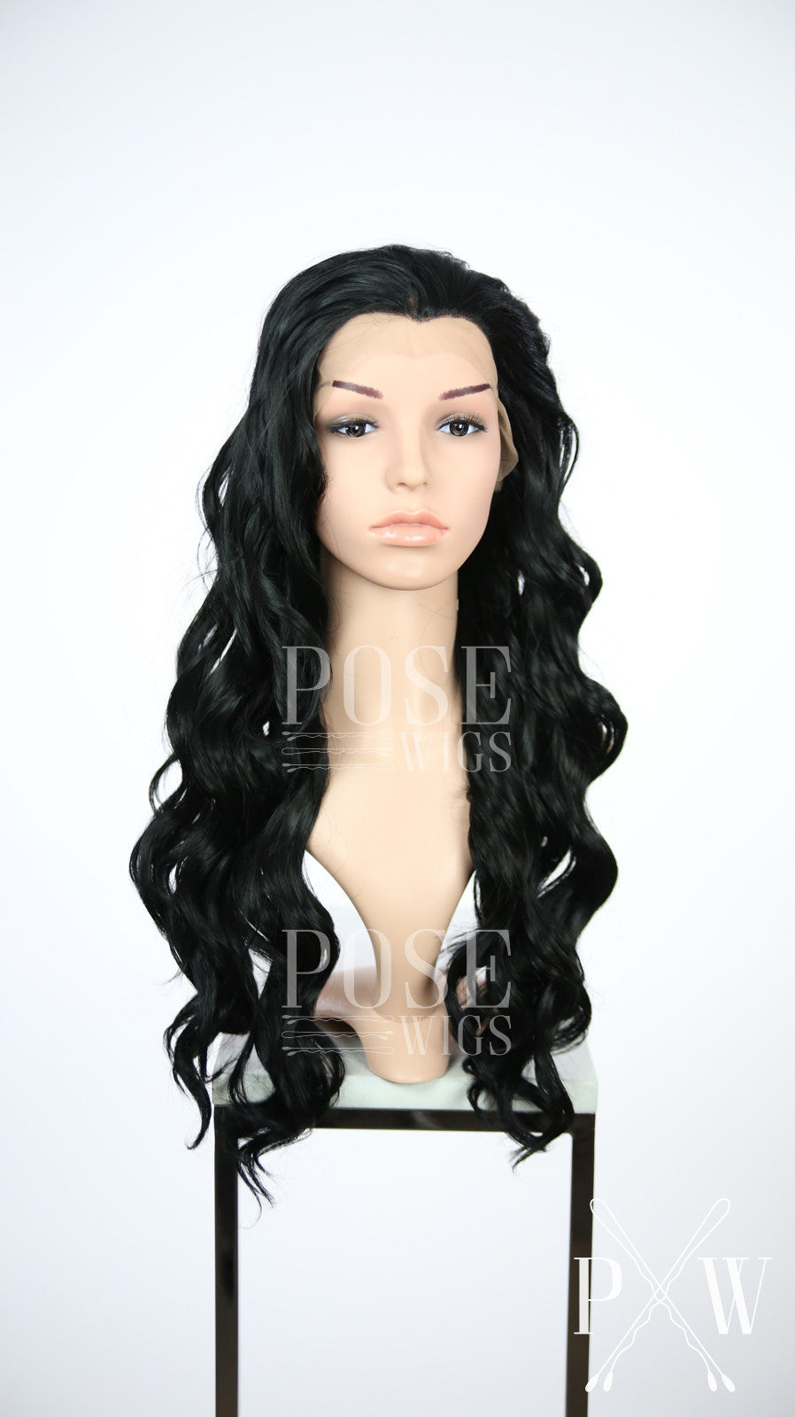 Black Long Curly Lace Front Wig - Princess Series LP135