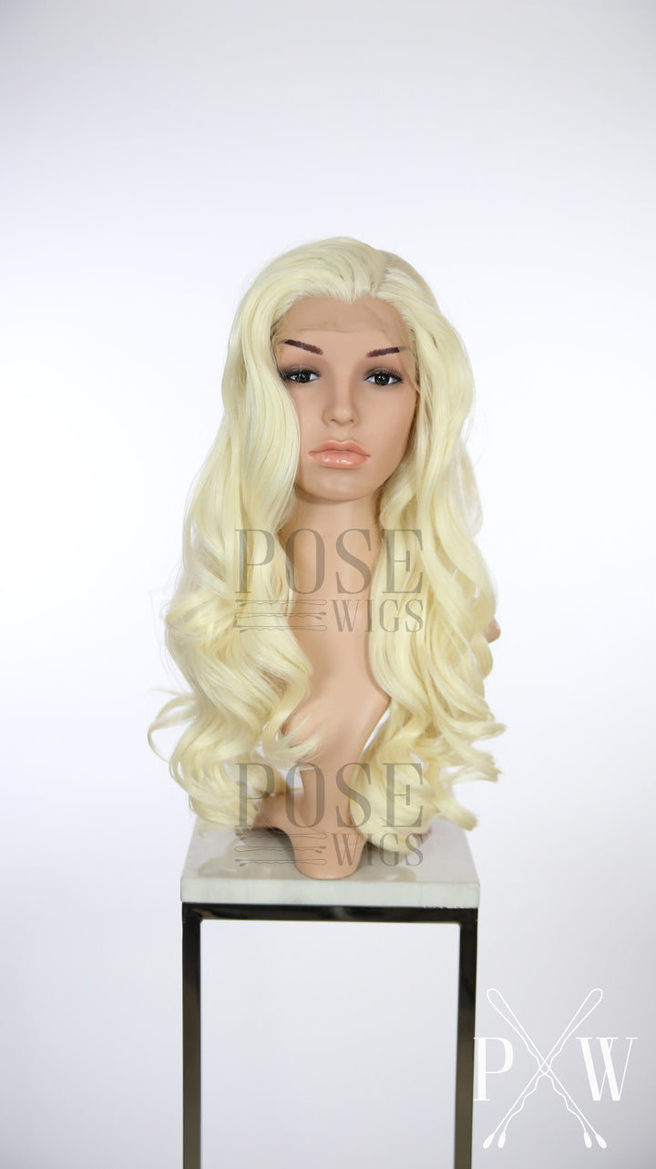 Crystal Blonde Long Curly Lace Front Wig - Princess Series LP005