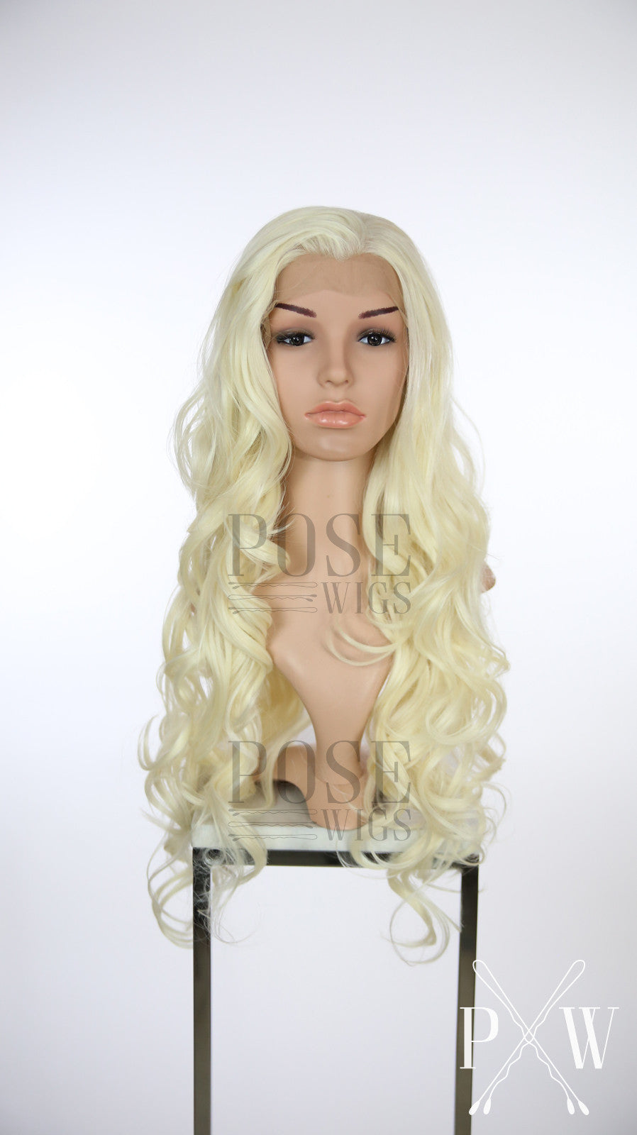 Crystal Blonde Long Wavy Lace Front Wig - Princess Series LP006