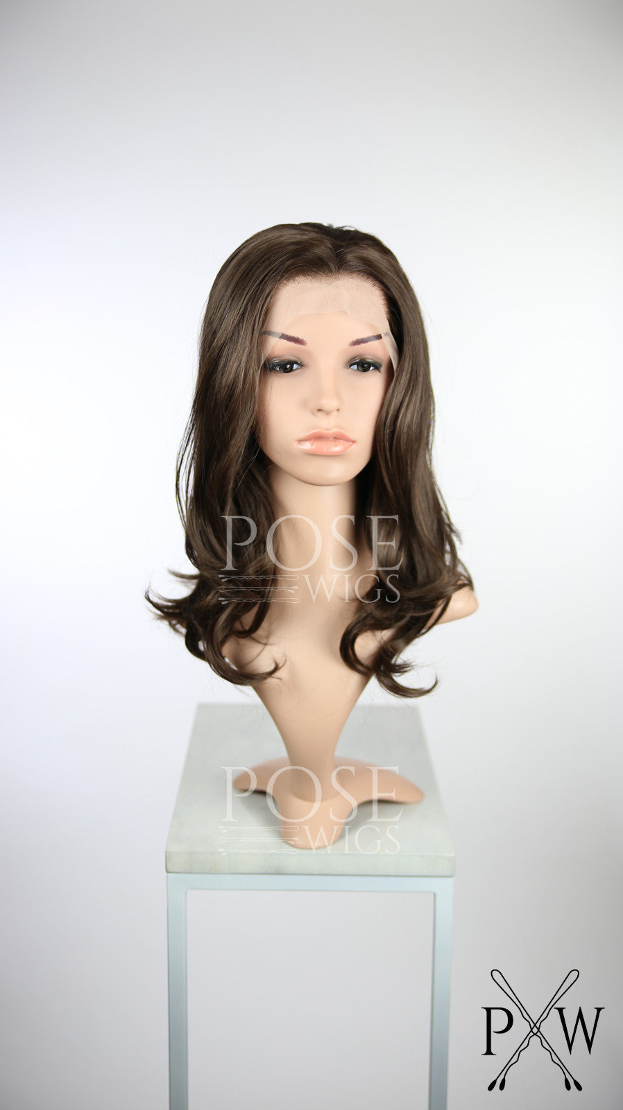 Brown Medium Length Curly Lace Front Wig - Princess Series LP110