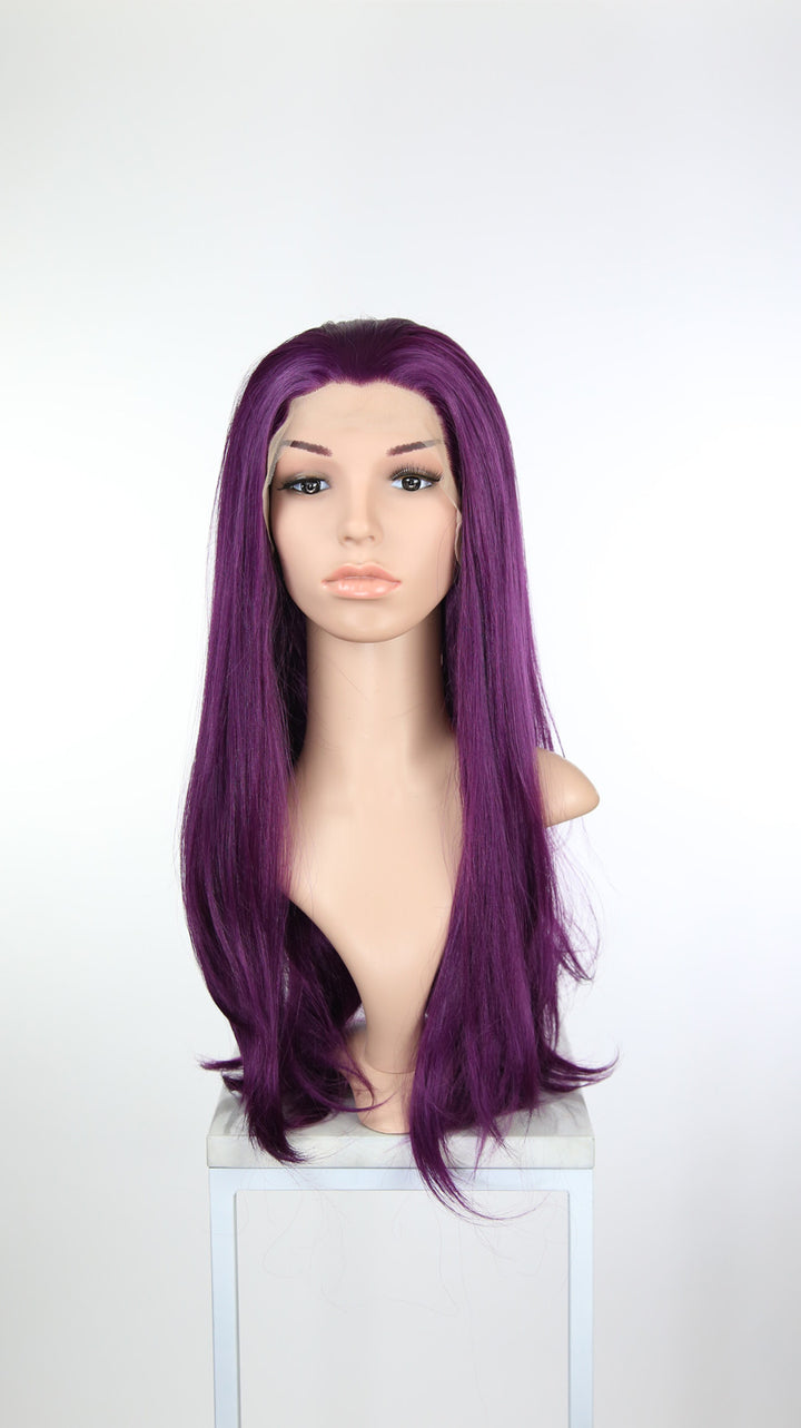 Purple Long Straight Lace Front Wig - Princess Series LPSKY144