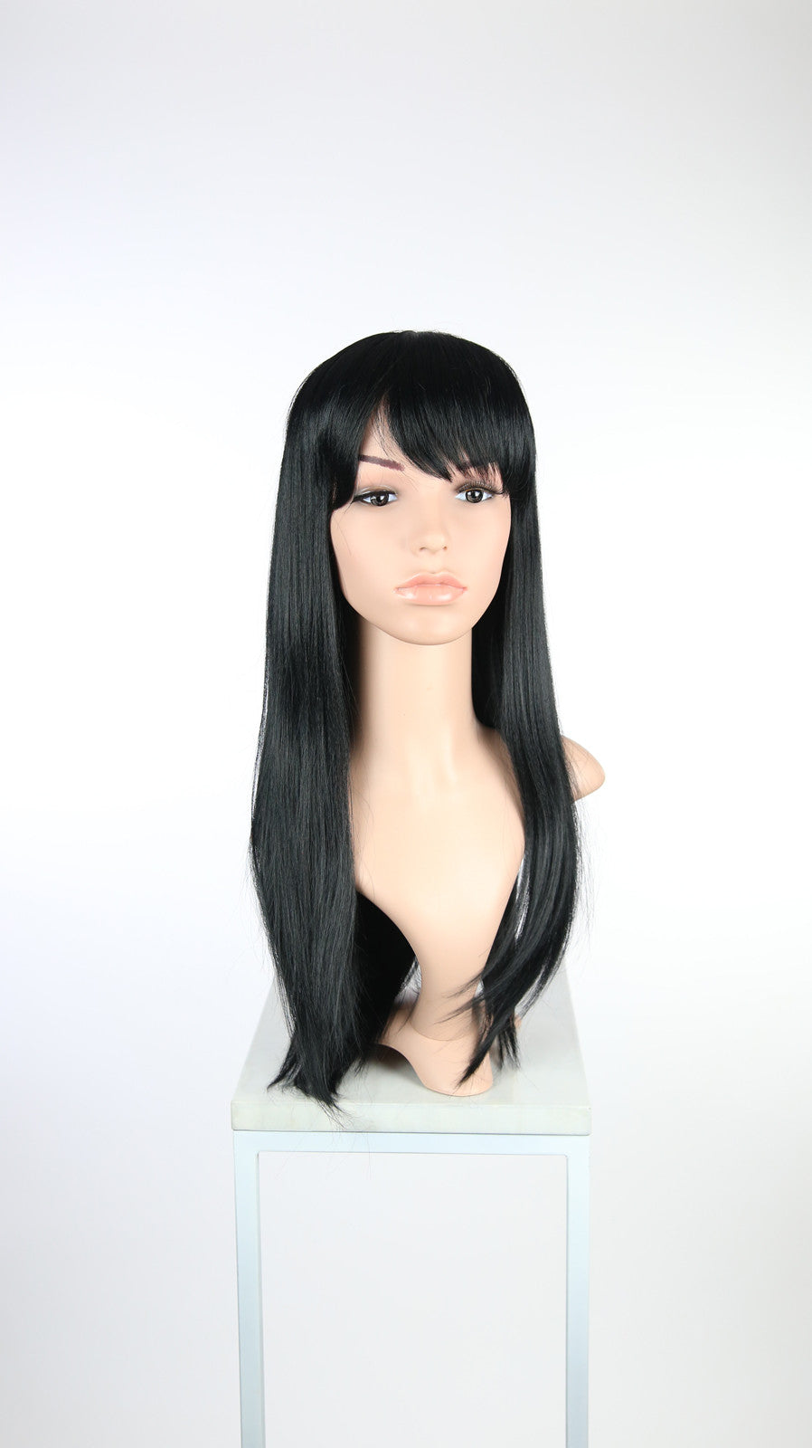 Black Long Straight with Bangs Fashion Wig HSOAS1