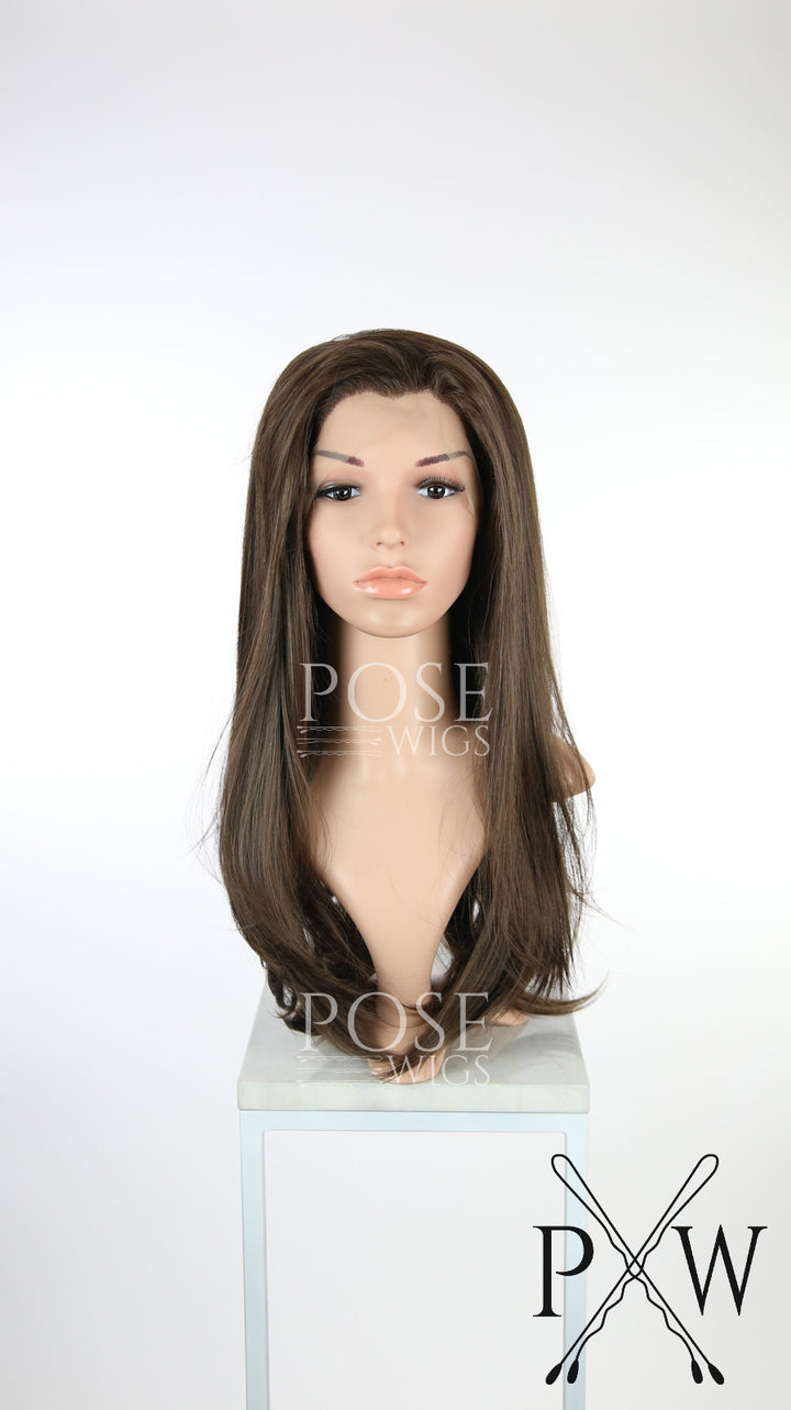 Brown Long Straight Lace Front Wig - Princess Series LP178