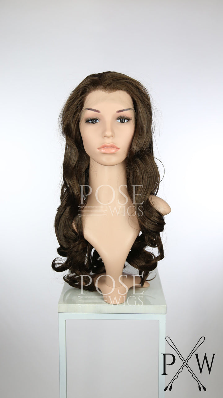 Brown Long Curly Lace Front Wig - Princess Series LP183