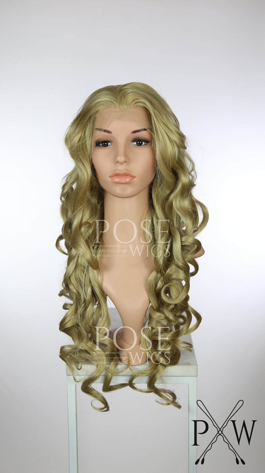 Honey Blonde Long Curly Lace Front Wig - Princess Series LP126