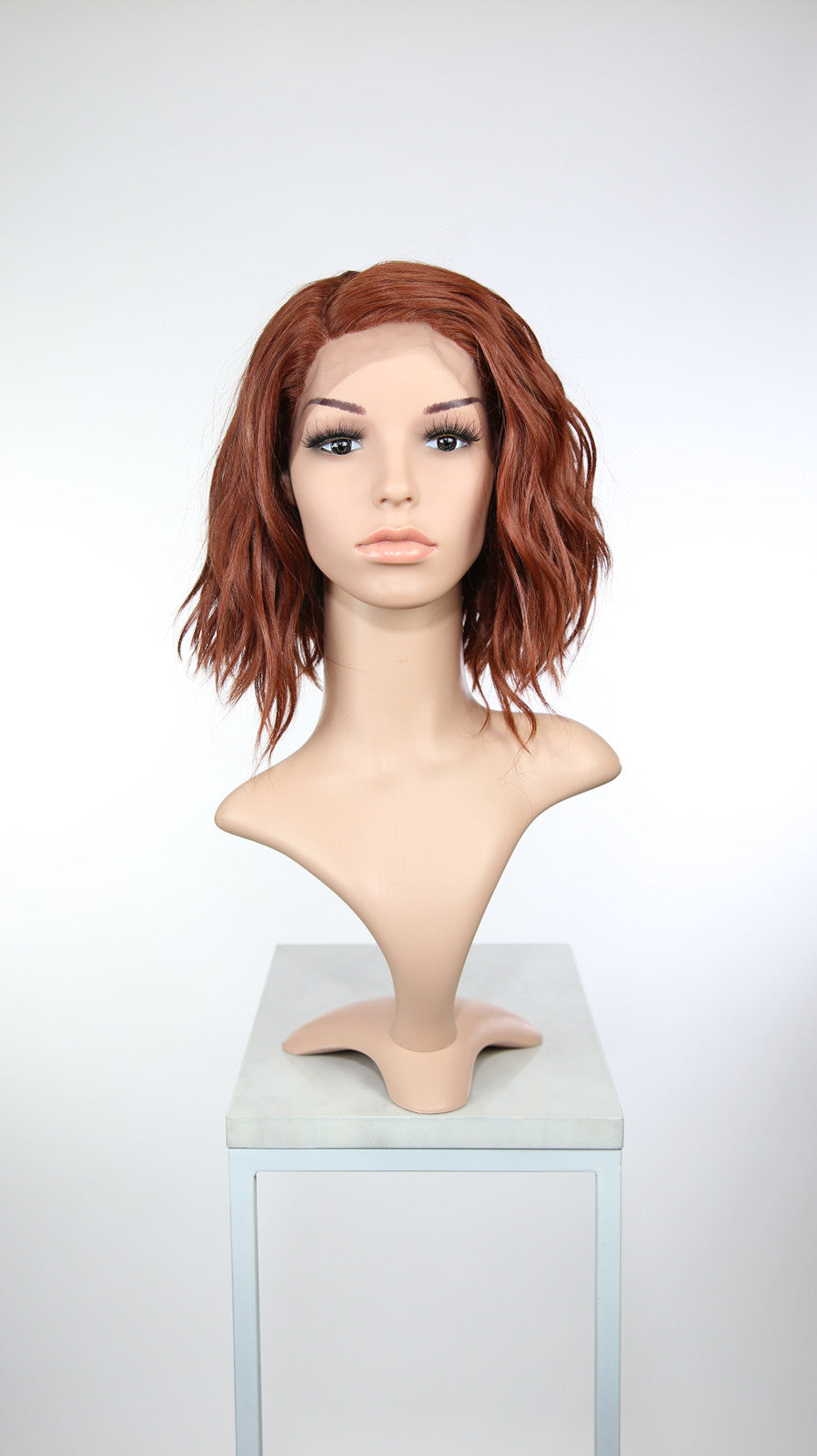 Red Short Curly Bob Lace Front Wig - Lady Series LLPEA52
