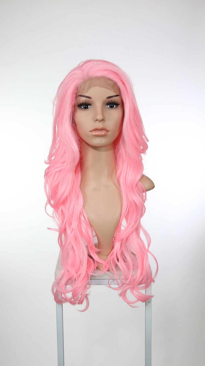 Pink Long Wavy Lace Front Wig - Lady Series LLKIM183