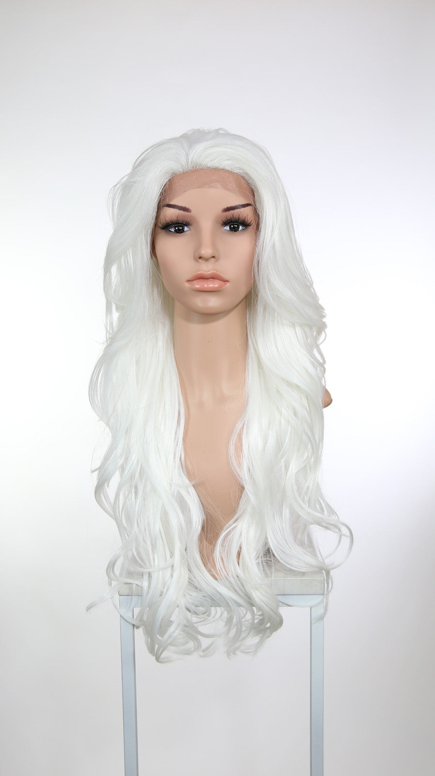 White Long Wavy Lace Front Wig - Lady Series LLKIM69